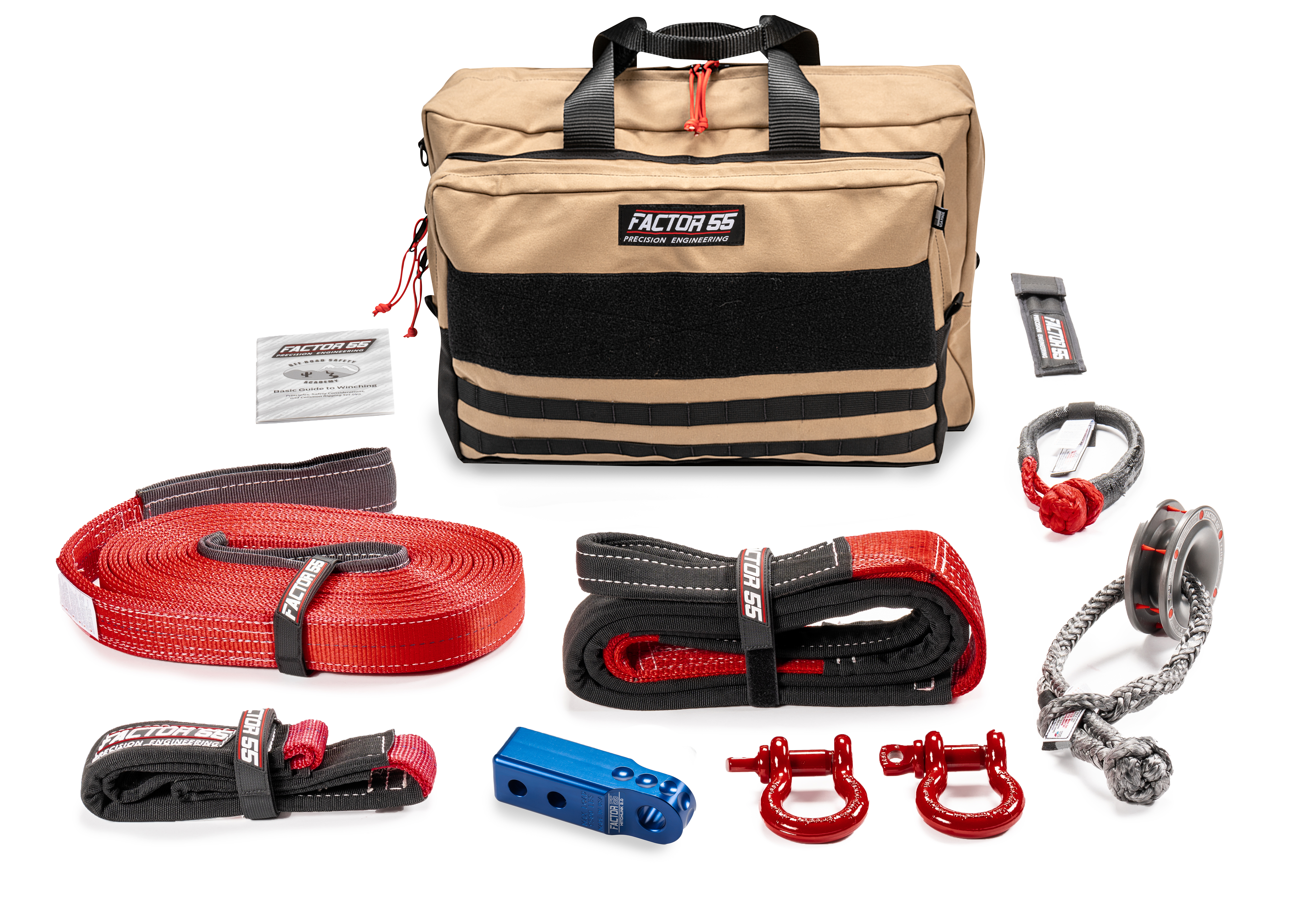 Factor 55 SAWTOOTH WINCH ACCESSORY KIT (BLUE HITCHLINK AND LARGE BAG) 00475-02-LARGE