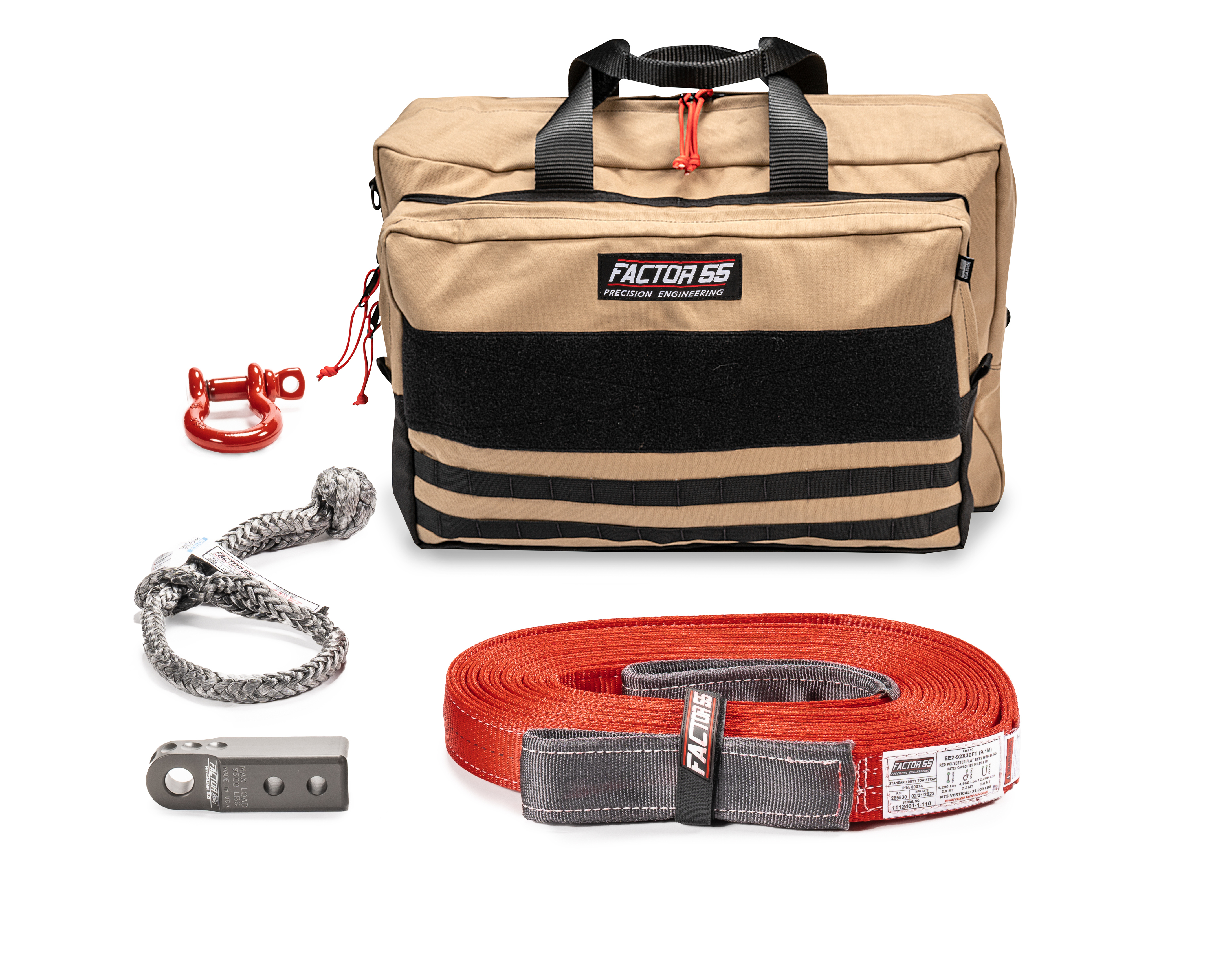 Factor 55 OWYHEE RECOVERY KIT (GRAY HITCHLINK AND LARGE BAG) 00485-06-LARGE