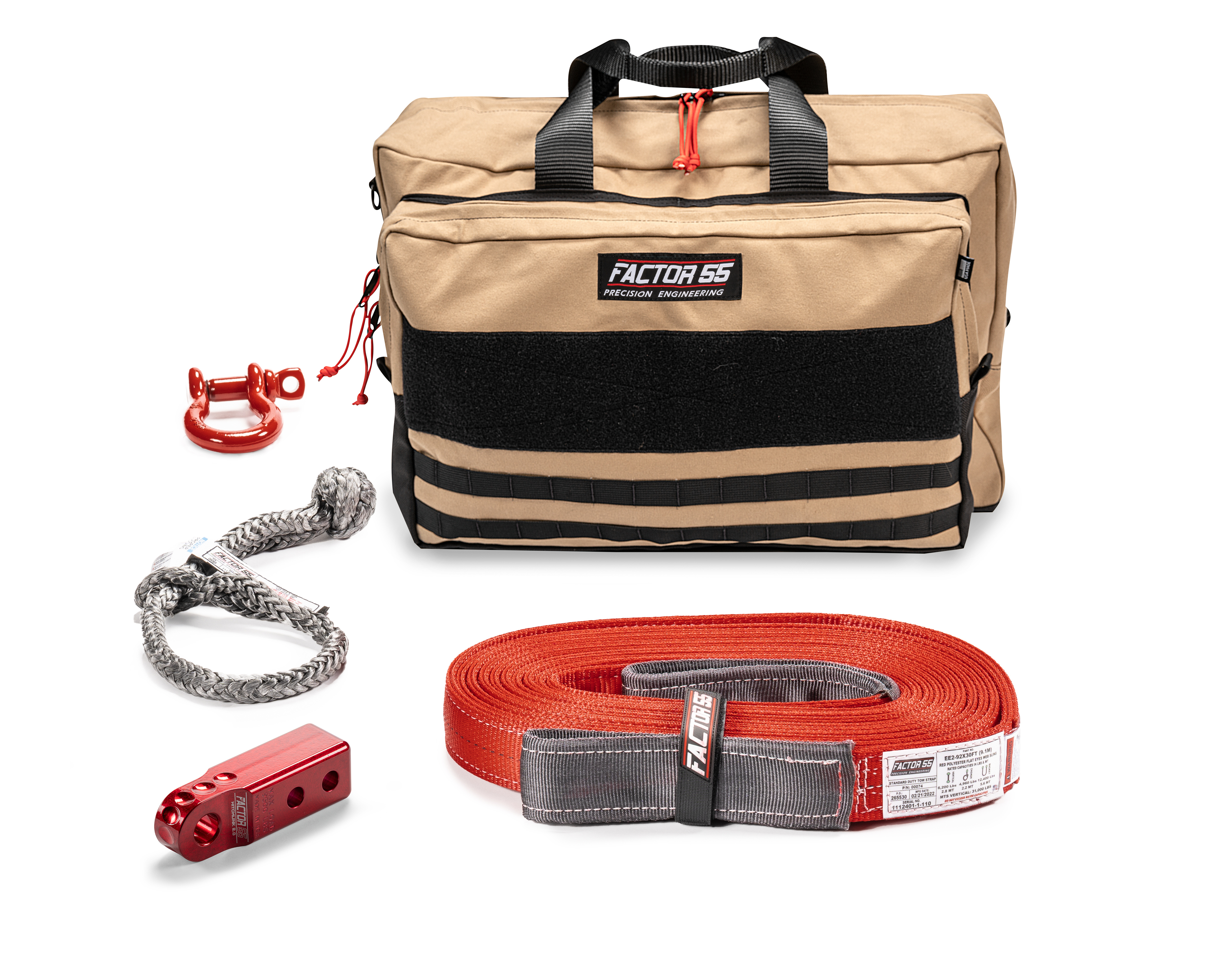 Factor 55 OWYHEE RECOVERY KIT (RED HITCHLINK AND LARGE BAG) 00485-01-LARGE