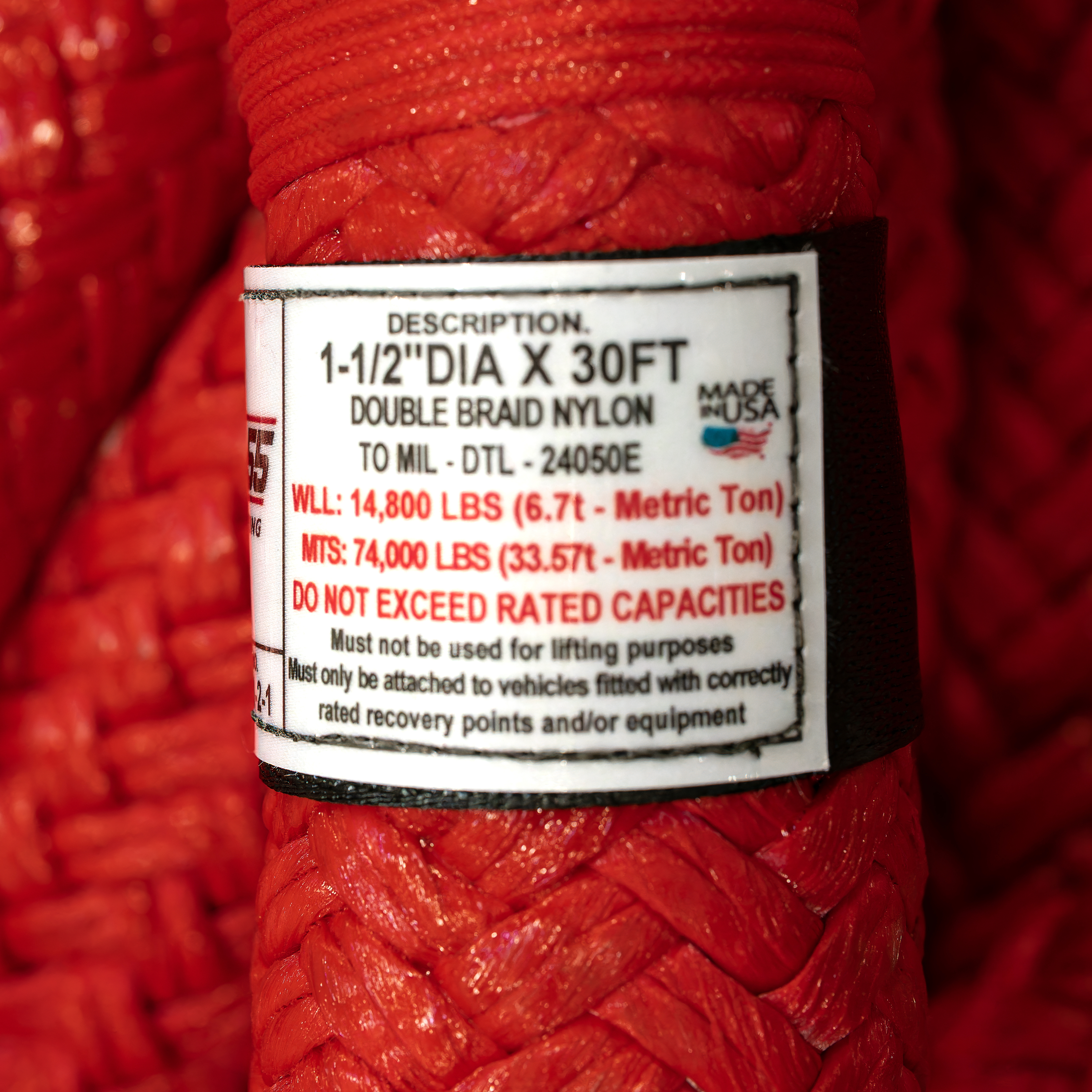 Factor 55 EXTREME DUTY KINETIC ENERGY ROPE 1-1/2IN DIA X 3OFT 00560