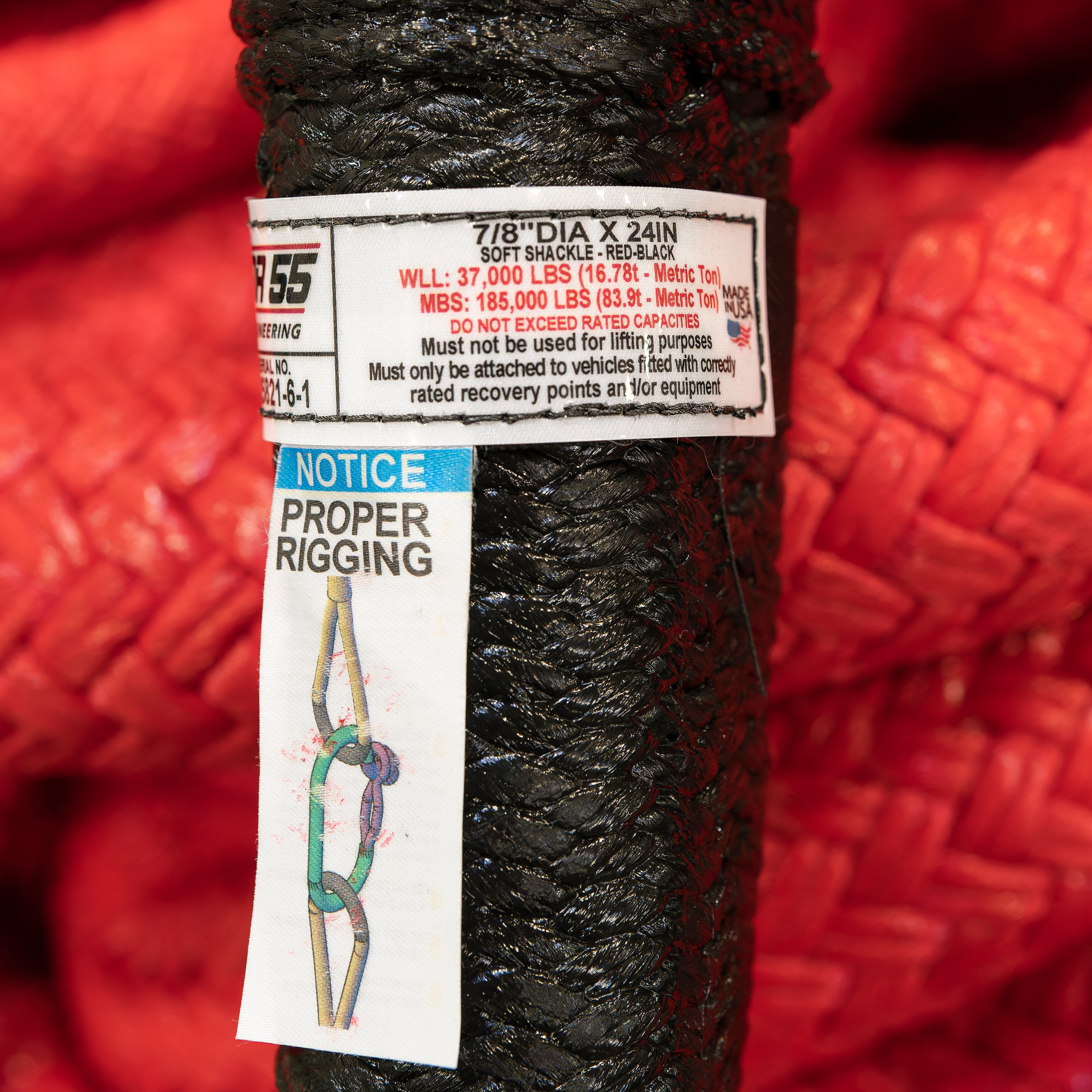 Factor 55 EXTREME DUTY SOFT SHACKLE 7/8IN X 24IN 00571