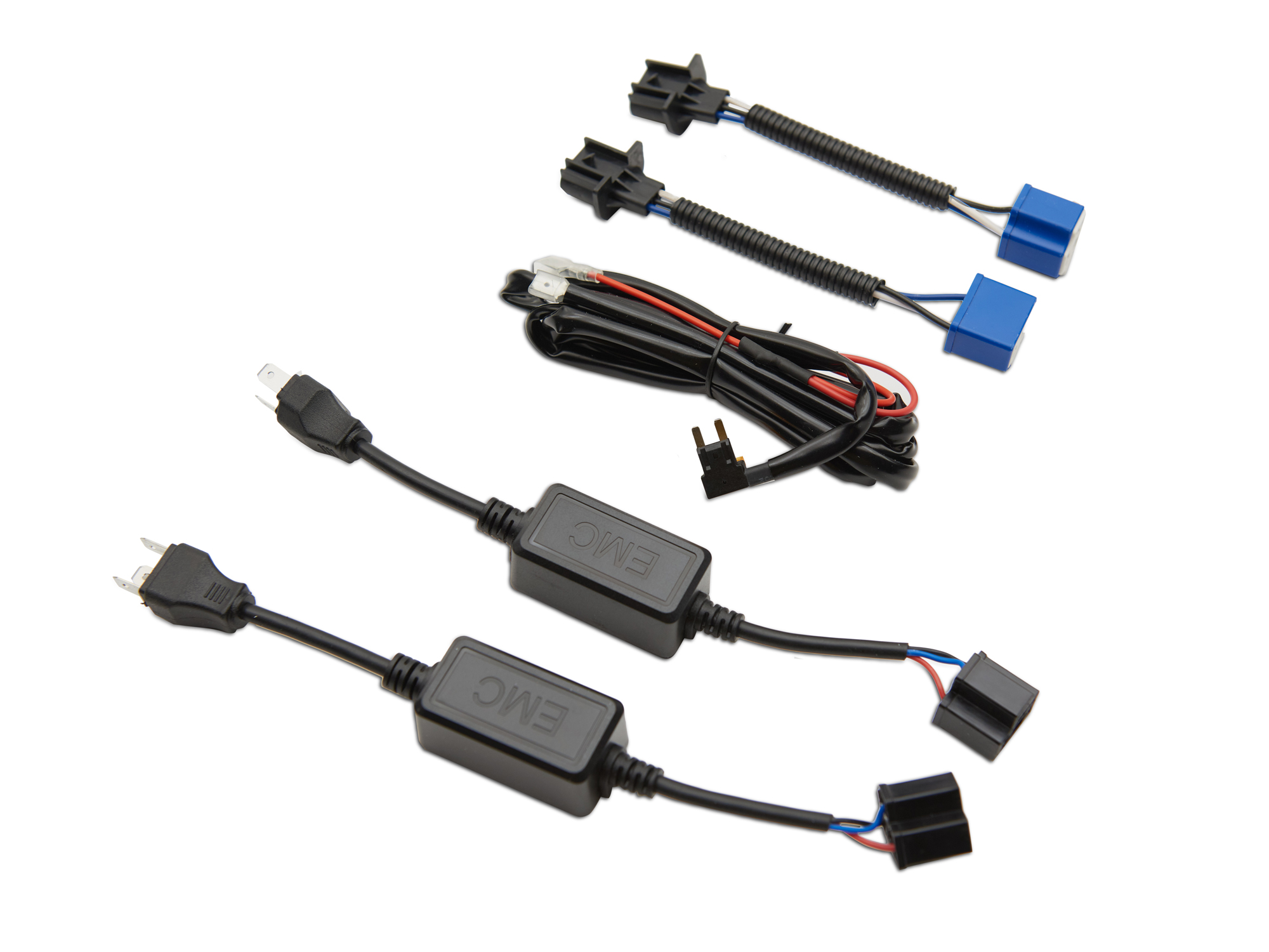 Raxiom Axial Series Spider LED Headlights with Amber DRL and Angel Eye Halo J108047