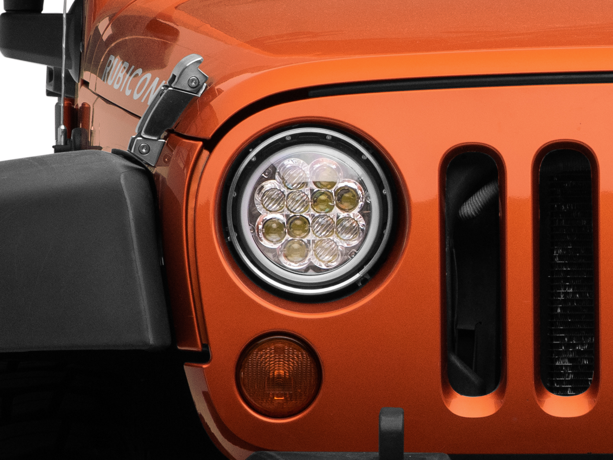 Raxiom Axial Series Spider LED Headlights with Amber DRL and Angel Eye Halo J108047