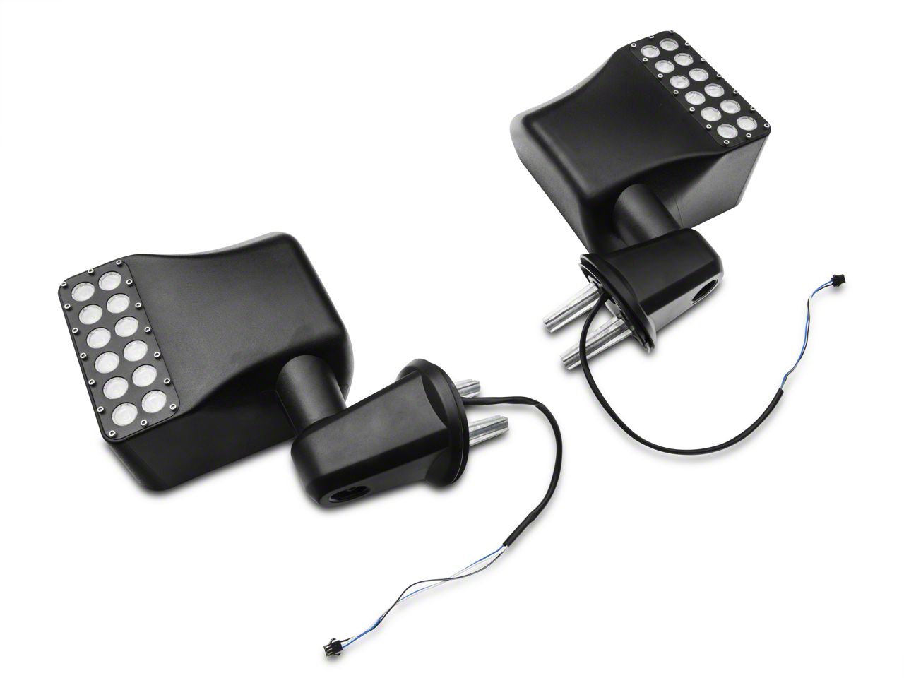 Raxiom Off-Road LED Manual Mirrors with Turn Signals J116869