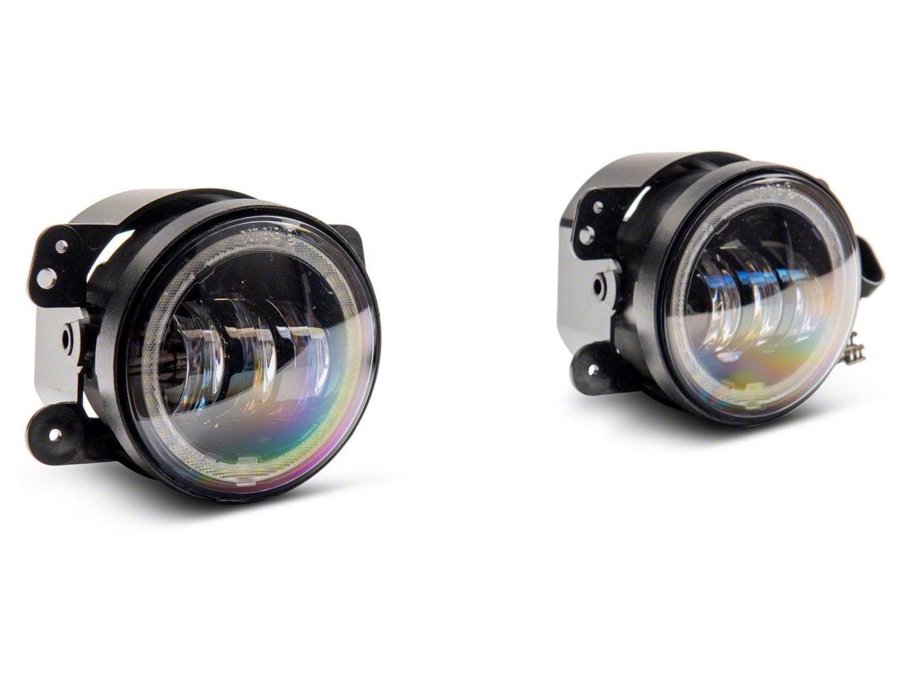 Raxiom Axial Series 4-Inch LED Devil Eyes Fog Lights with Halo J142667