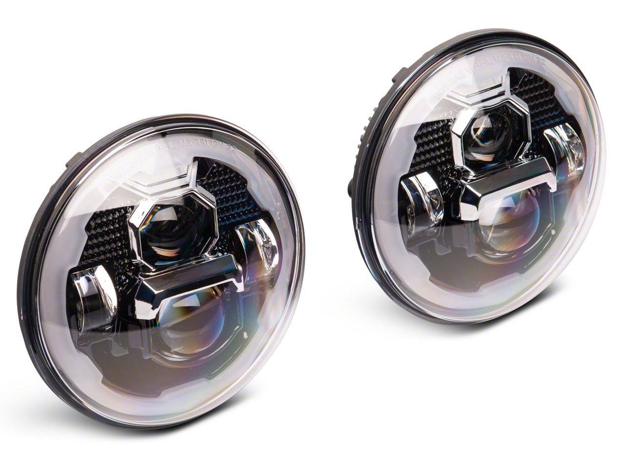 Raxiom Axial Series 7-Inch LED Headlights with DRL Turn Signals J173078