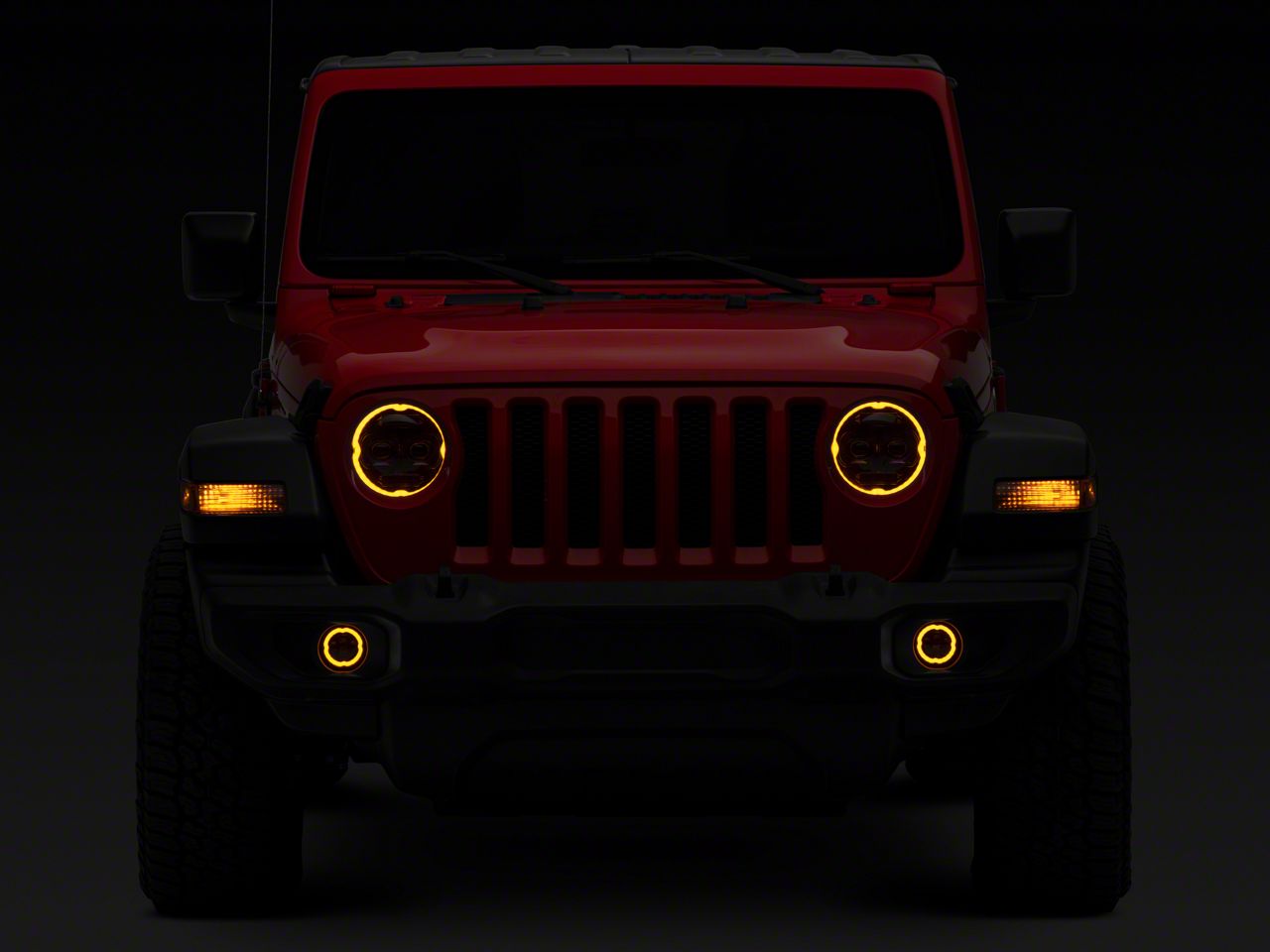 Raxiom Axial Series 9-Inch Angel Eye LED Headlights and LED Fog Lights J177416