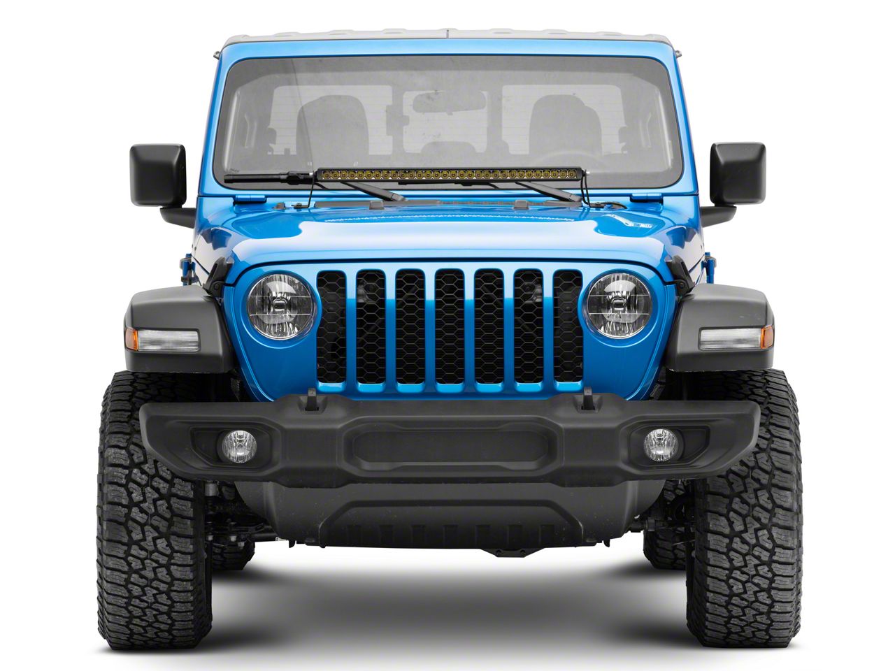 Raxiom Axial Series 30-Inch Single Row LED Light Bar with Hood Mounting Brackets J139109