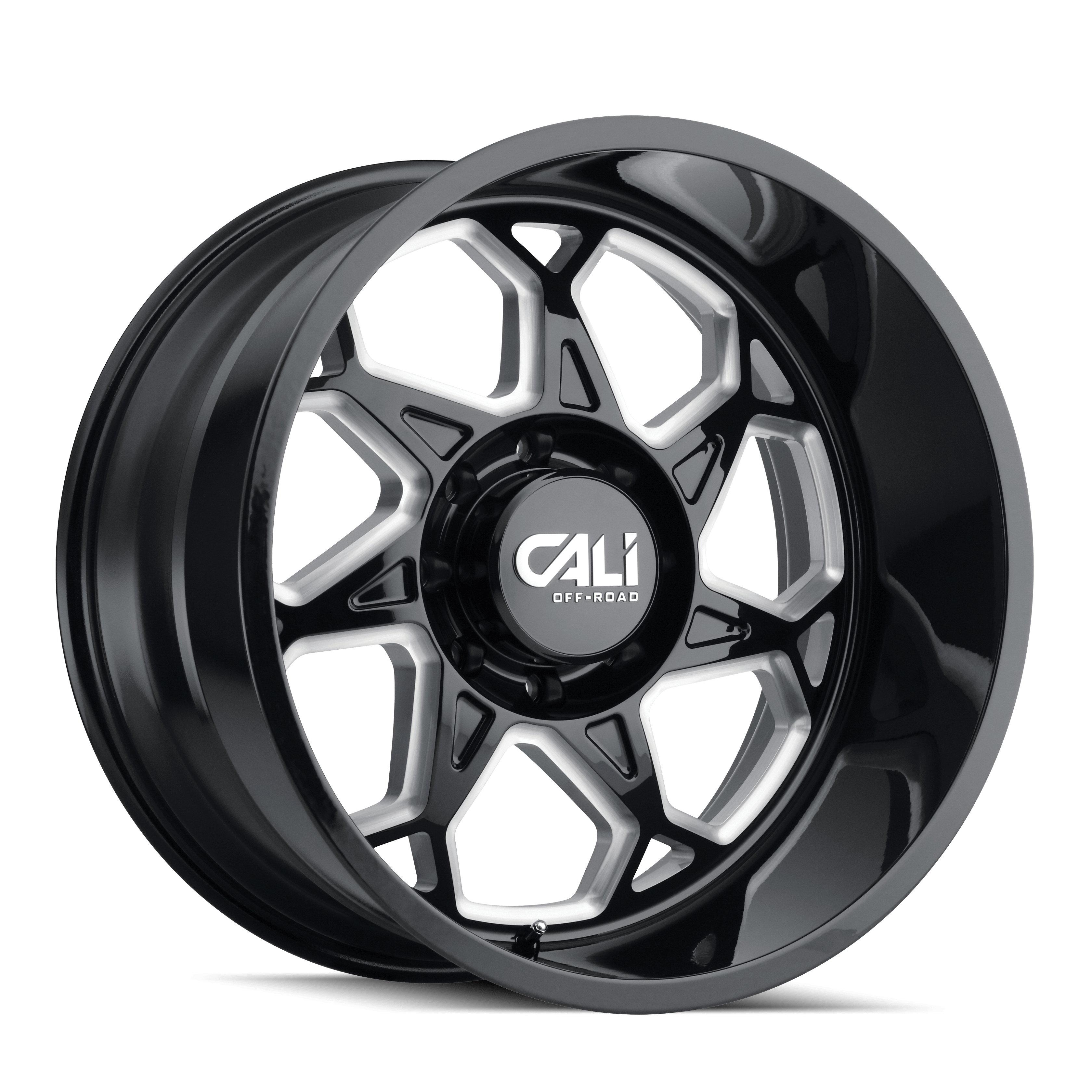 Cali Offroad SEVENFOLD (9111) GLOSS BLACK MILLED 9111-2283BM