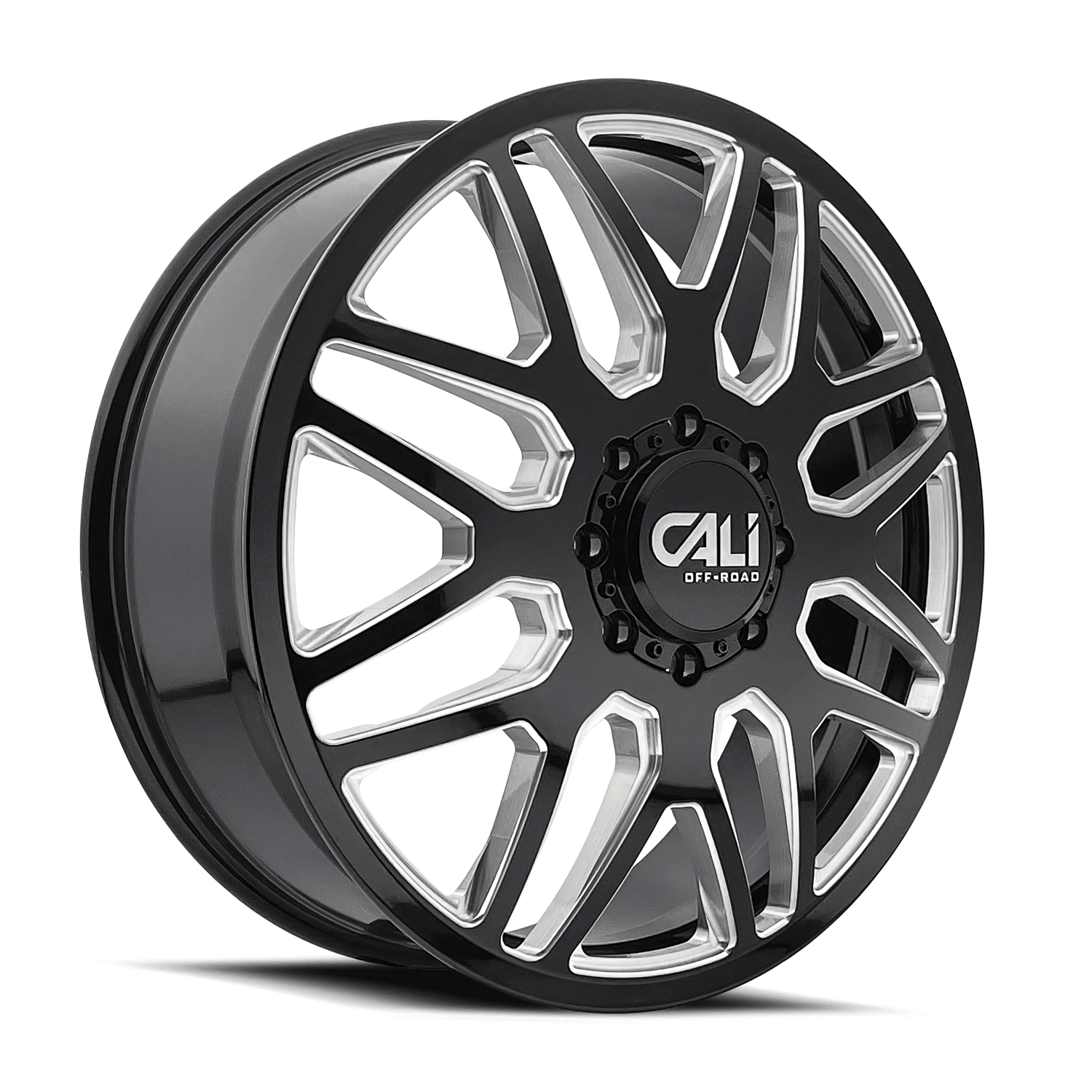 Cali Offroad INVADER DUALLY (9115D) GLOSS BLACK MILLED 9115D-22881BMF115
