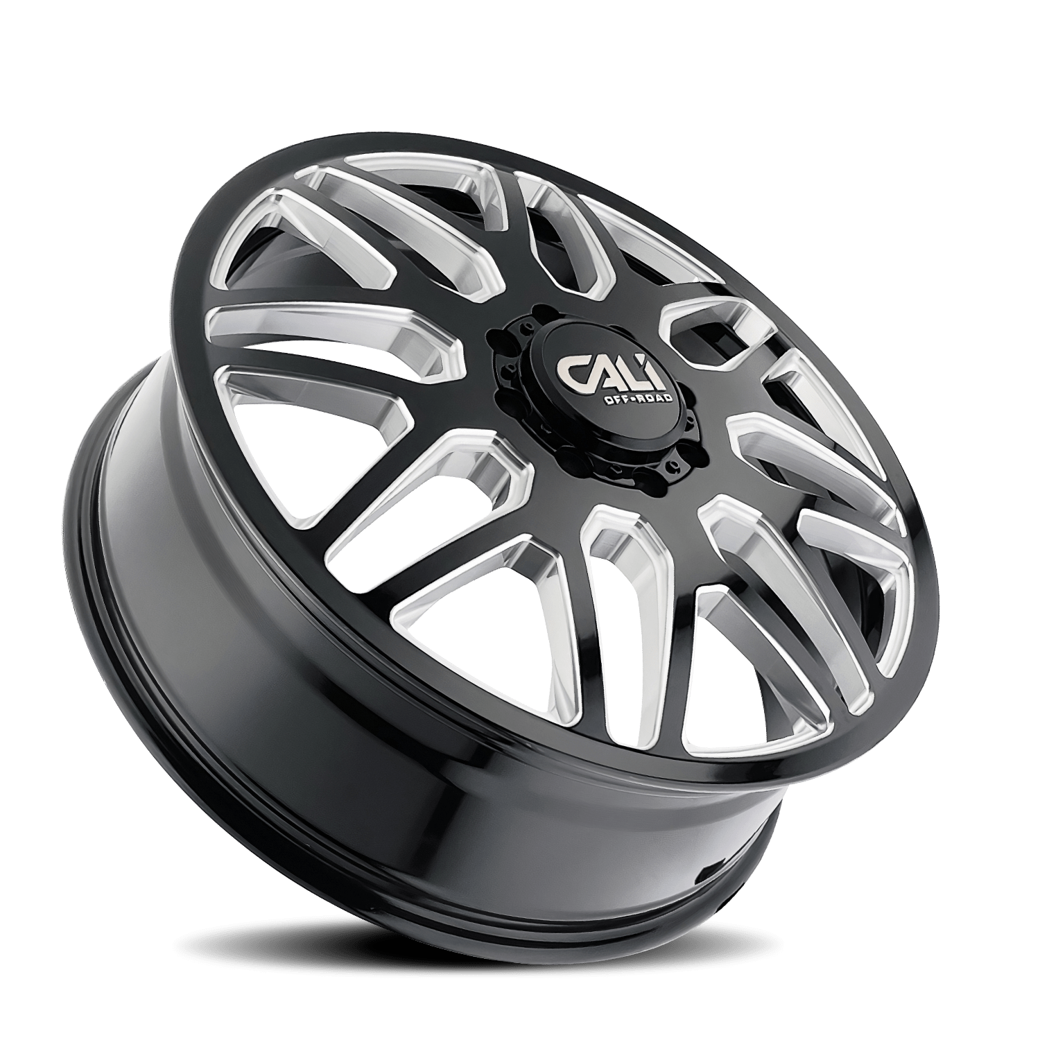 Cali Offroad INVADER DUALLY (9115D) GLOSS BLACK MILLED 9115D-24879BMF115