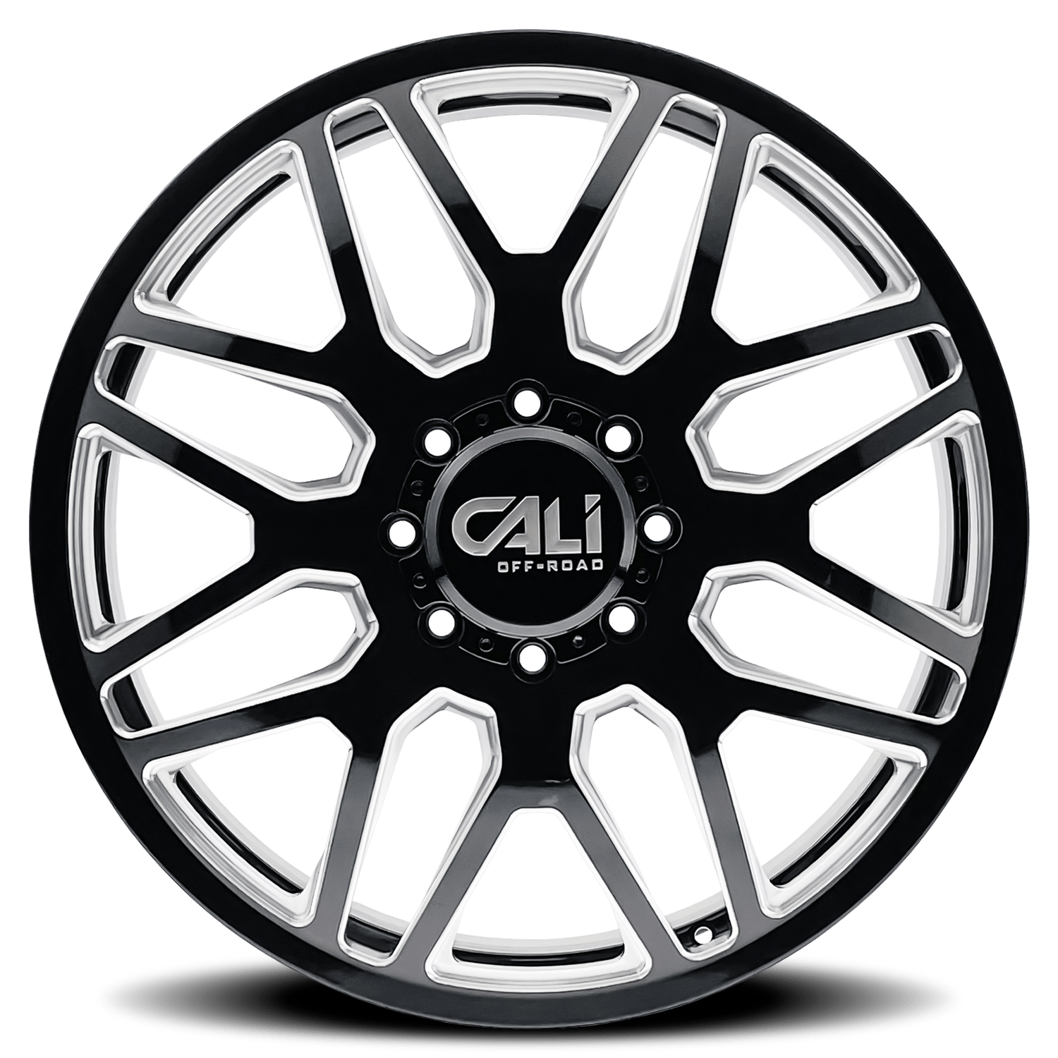 Cali Offroad INVADER DUALLY (9115D) GLOSS BLACK MILLED 9115D-24881BMF115