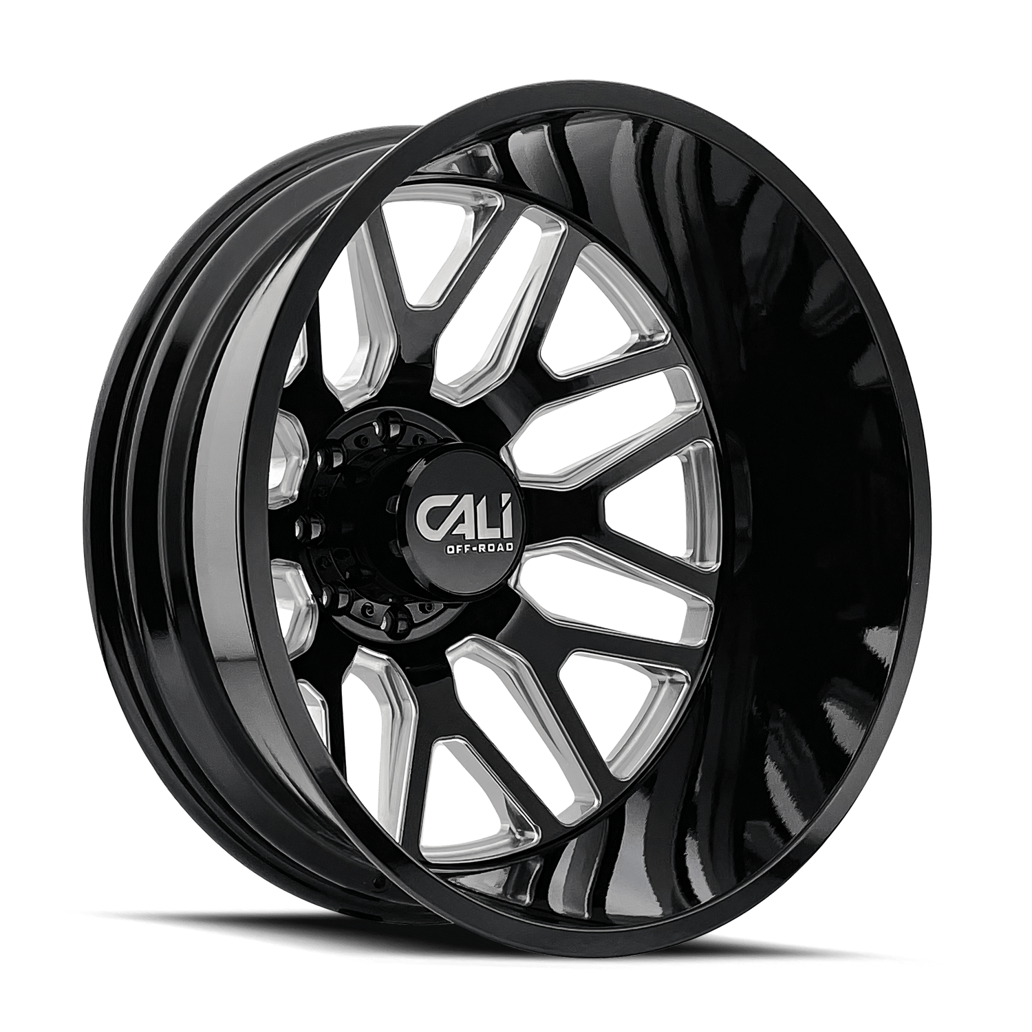 Cali Offroad INVADER DUALLY (9115D) GLOSS BLACK MILLED 9115D-24881BMR232