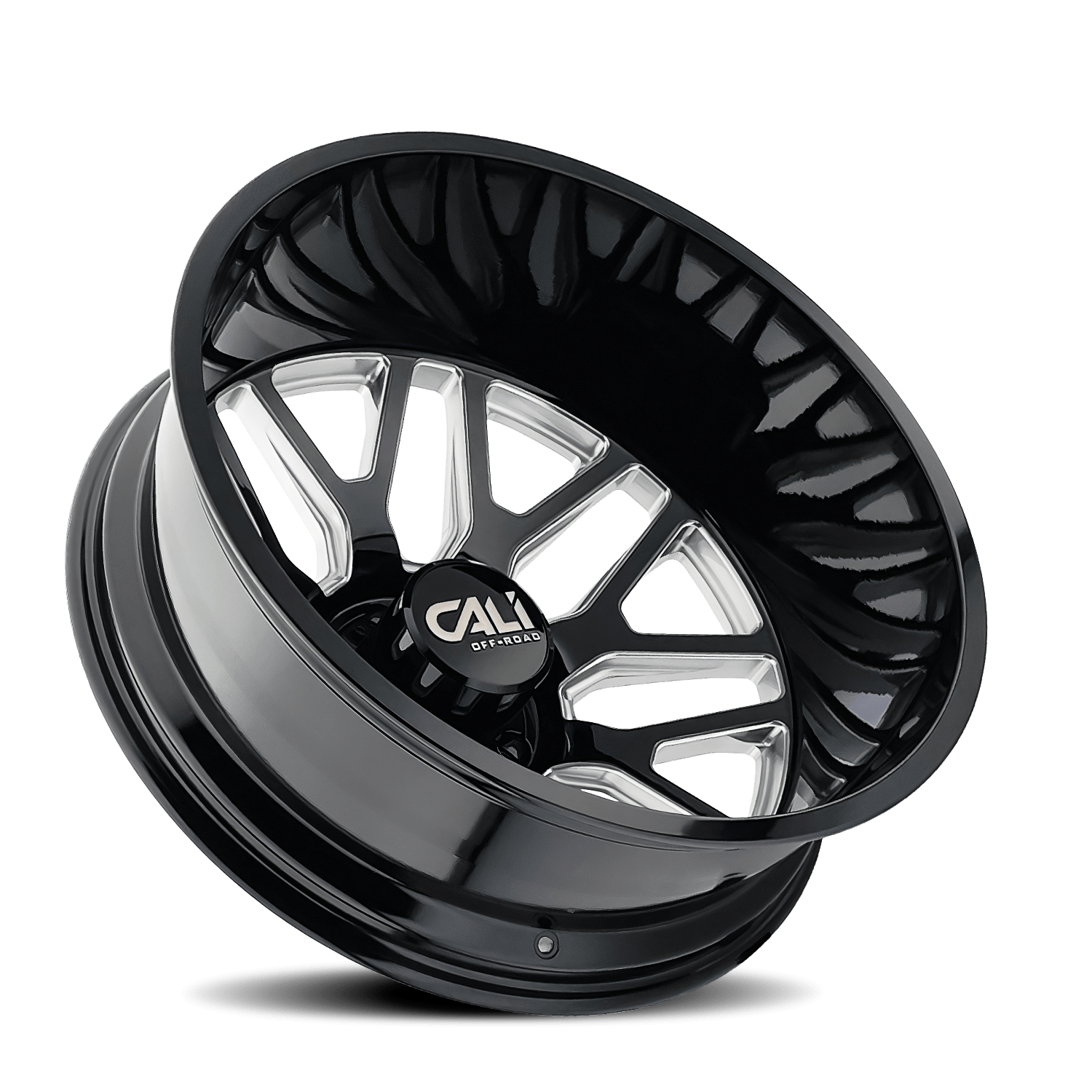 Cali Offroad INVADER DUALLY (9115D) GLOSS BLACK MILLED 9115D-24879BMR232