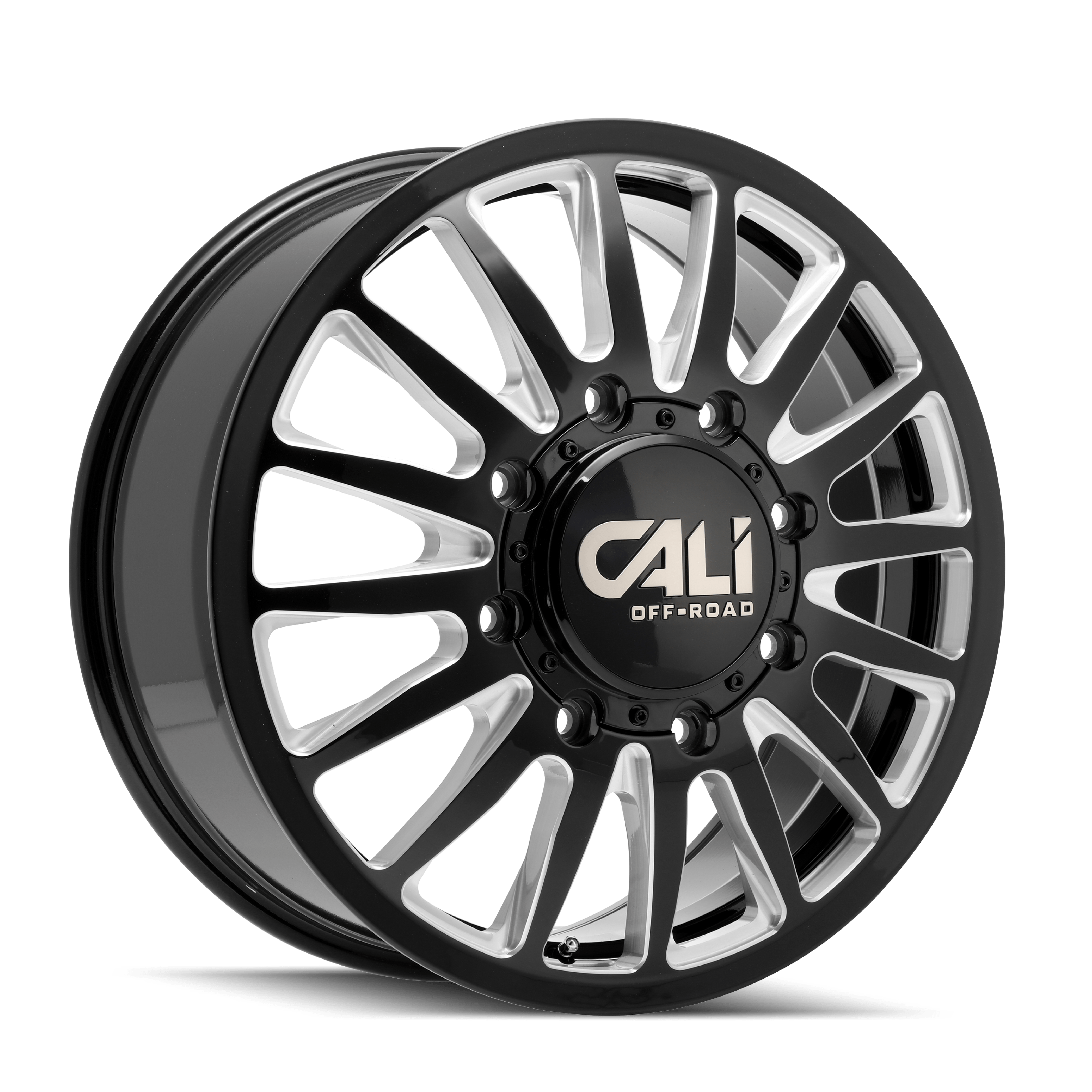 Cali Offroad SUMMIT DUALLY FRONT (9110) GLOSS BLACK MILLED 9110D-22879BMF115