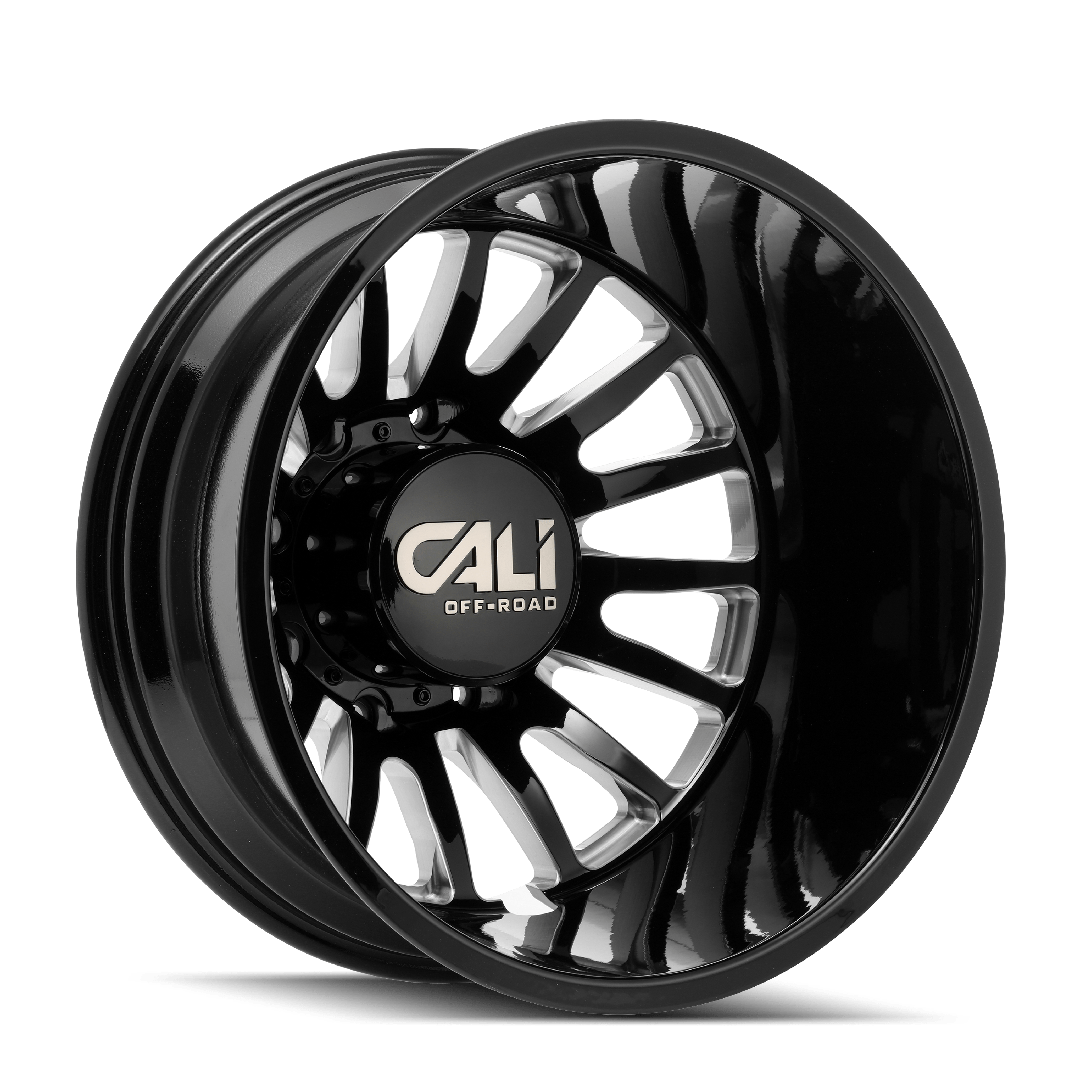 Cali Offroad SUMMIT DUALLY REAR LIFTED (9110) GLOSS BLACK MILLED 9110D-22877BMR232