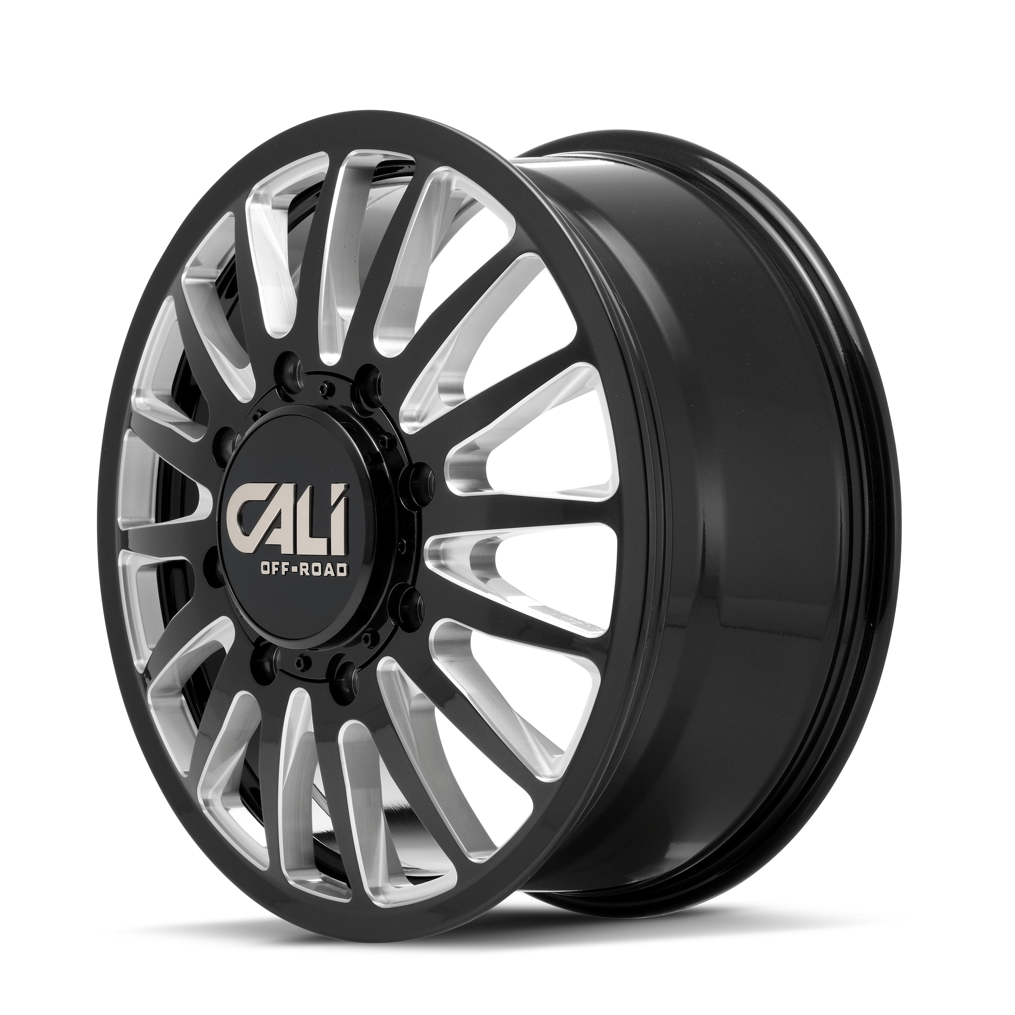Cali Offroad SUMMIT DUALLY FRONT (9110) GLOSS BLACK MILLED 9110D-2881BMF115