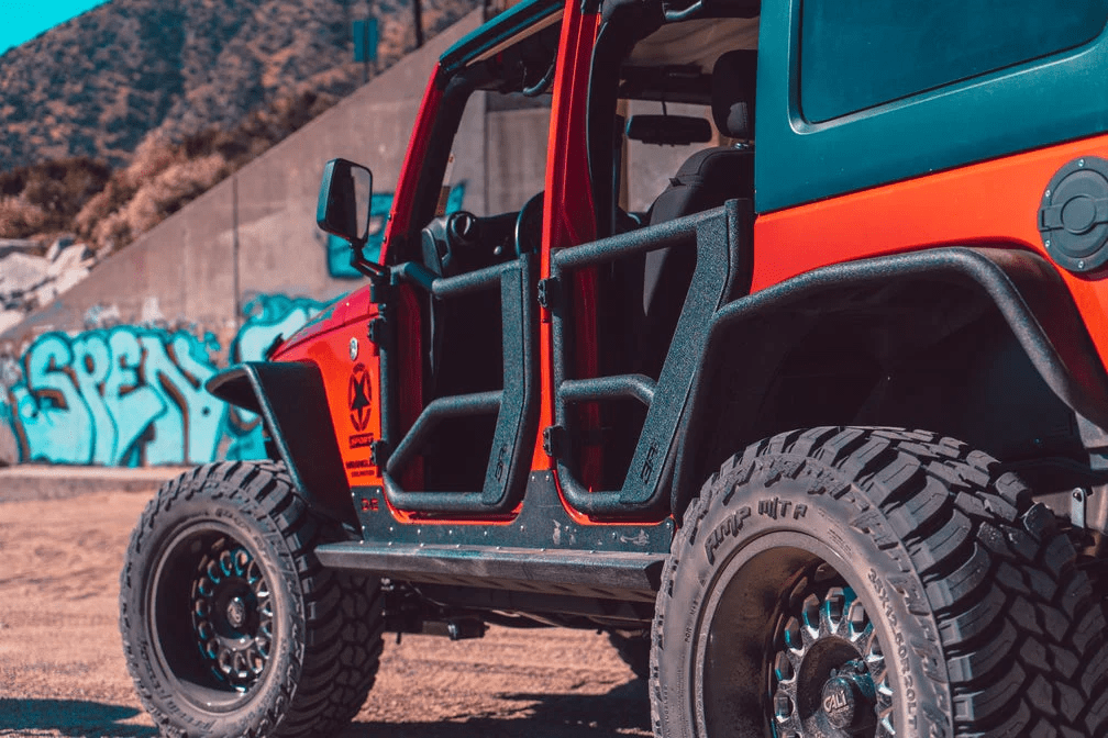 Body Armor 4x4 Tube Doors Rear, Pair JK-6155