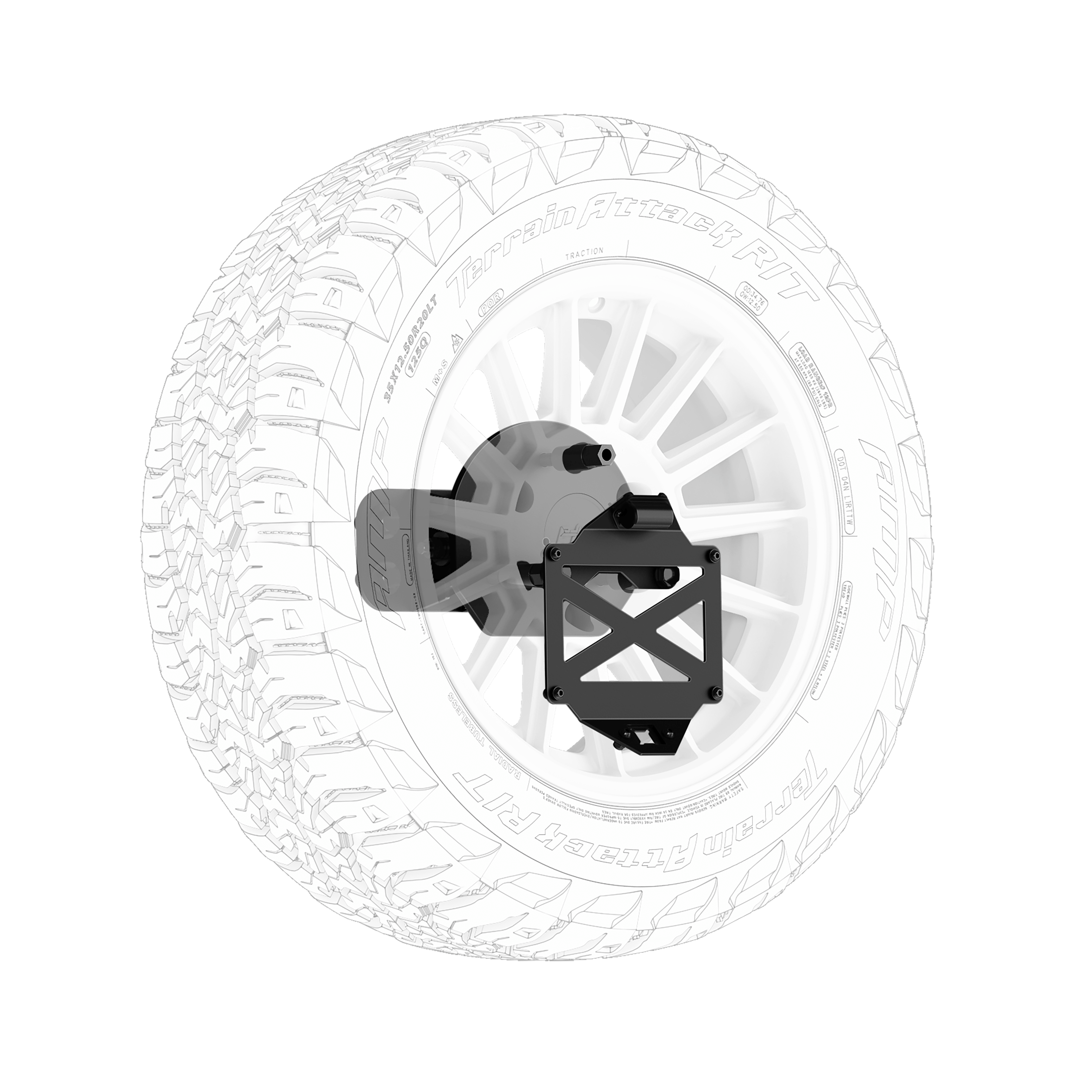 Body Armor 4x4 Body Armor 4X4 Tire Carrier TY-2966