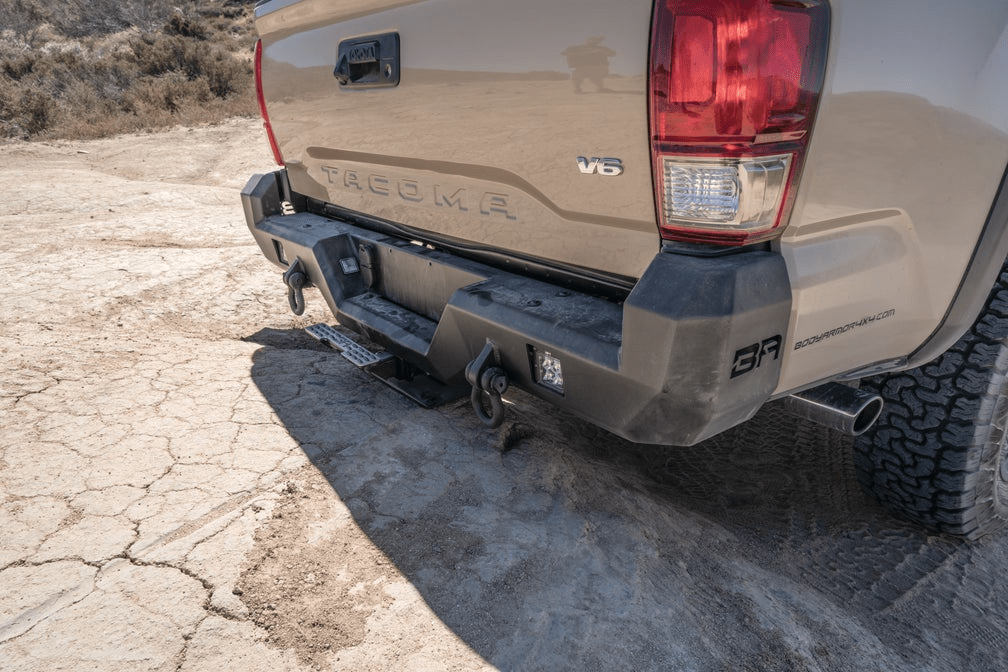 Body Armor 4x4 Pro Series Rear Bumper, Black, Tacoma TC-2963