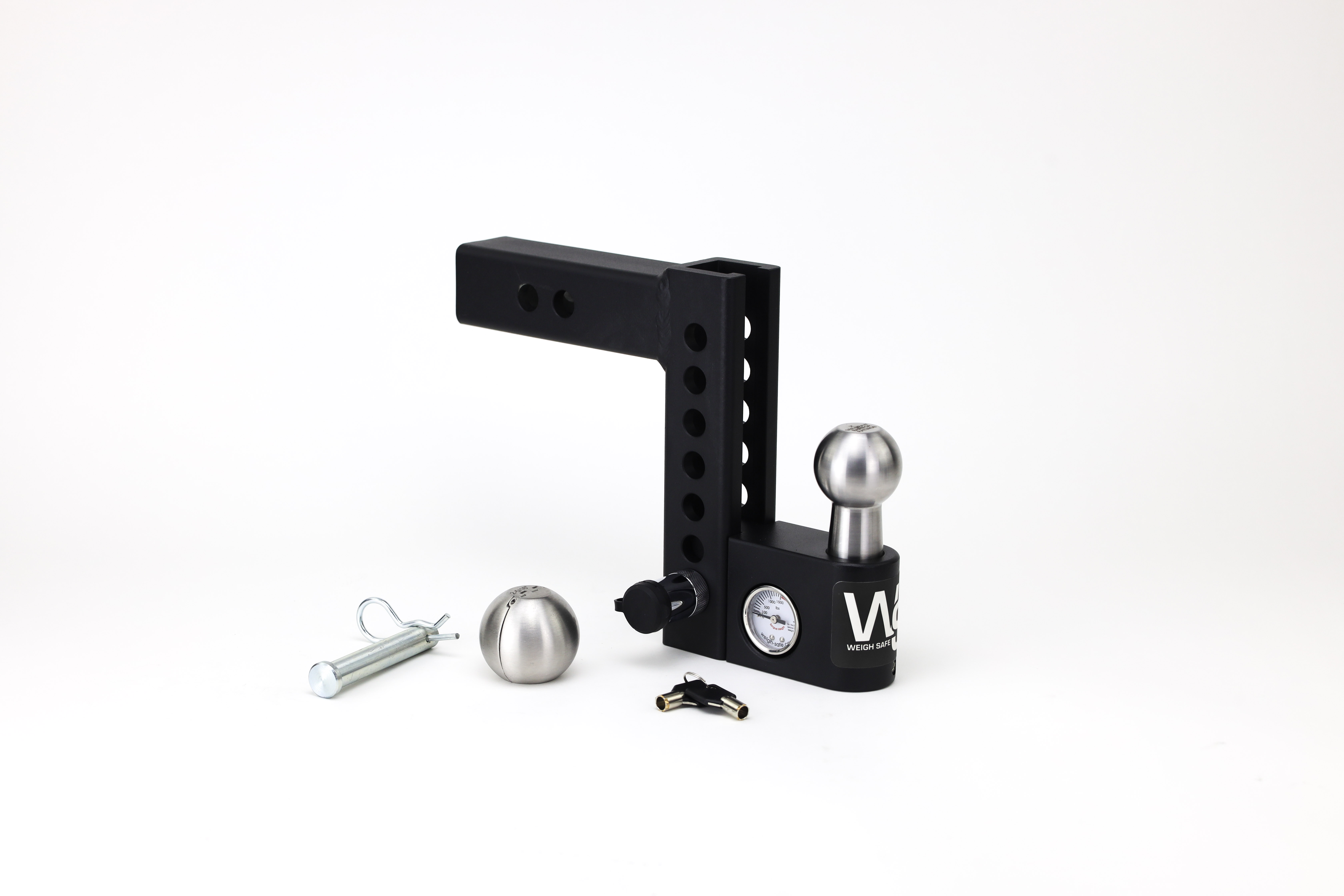 Weigh Safe Aero Hitch Adjustable Ball Mount - 6" Drop Hitch, 2" Shank AWS6-2