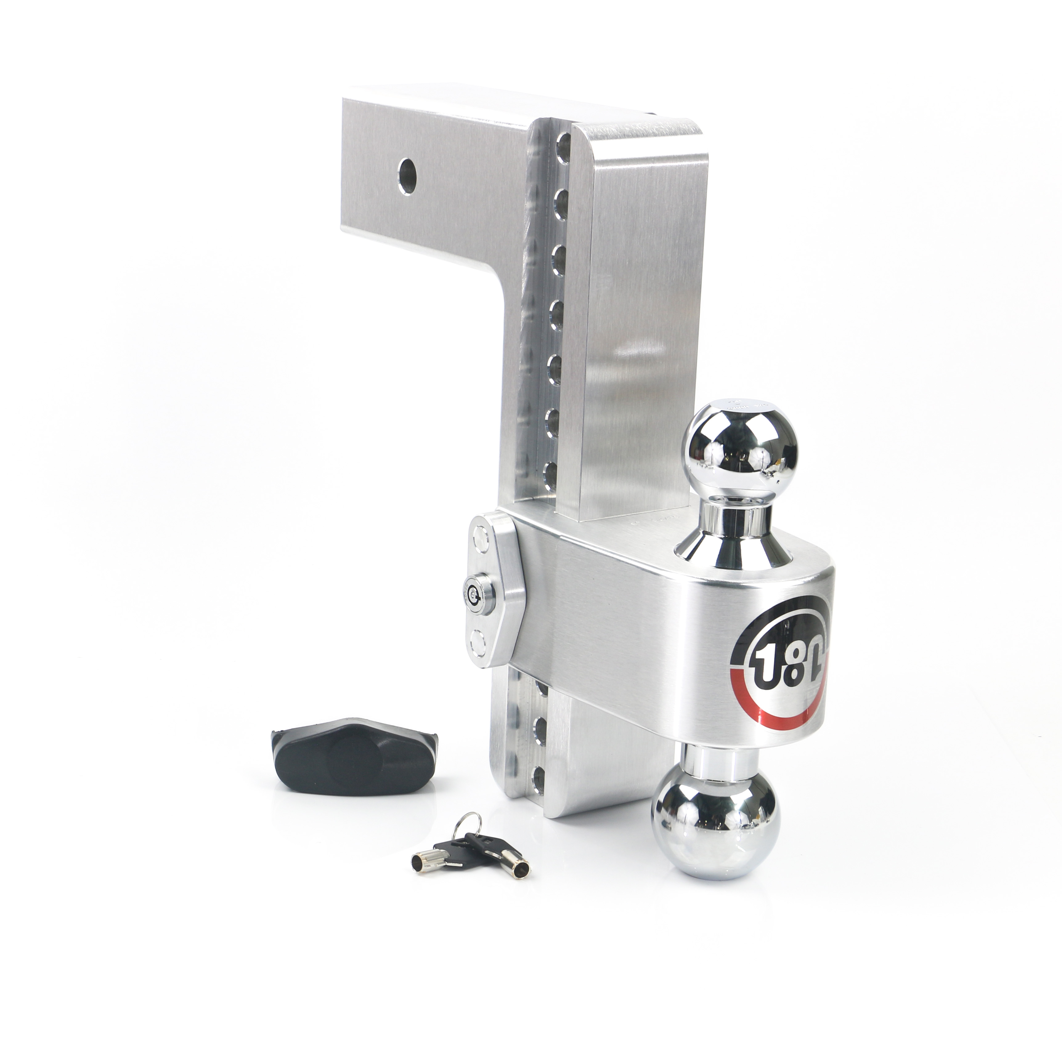 Weigh Safe 180 Hitch - Drop Hitch w/Chrome Steel Combo Ball - 10" Drop for 3" Shank CTB10-3