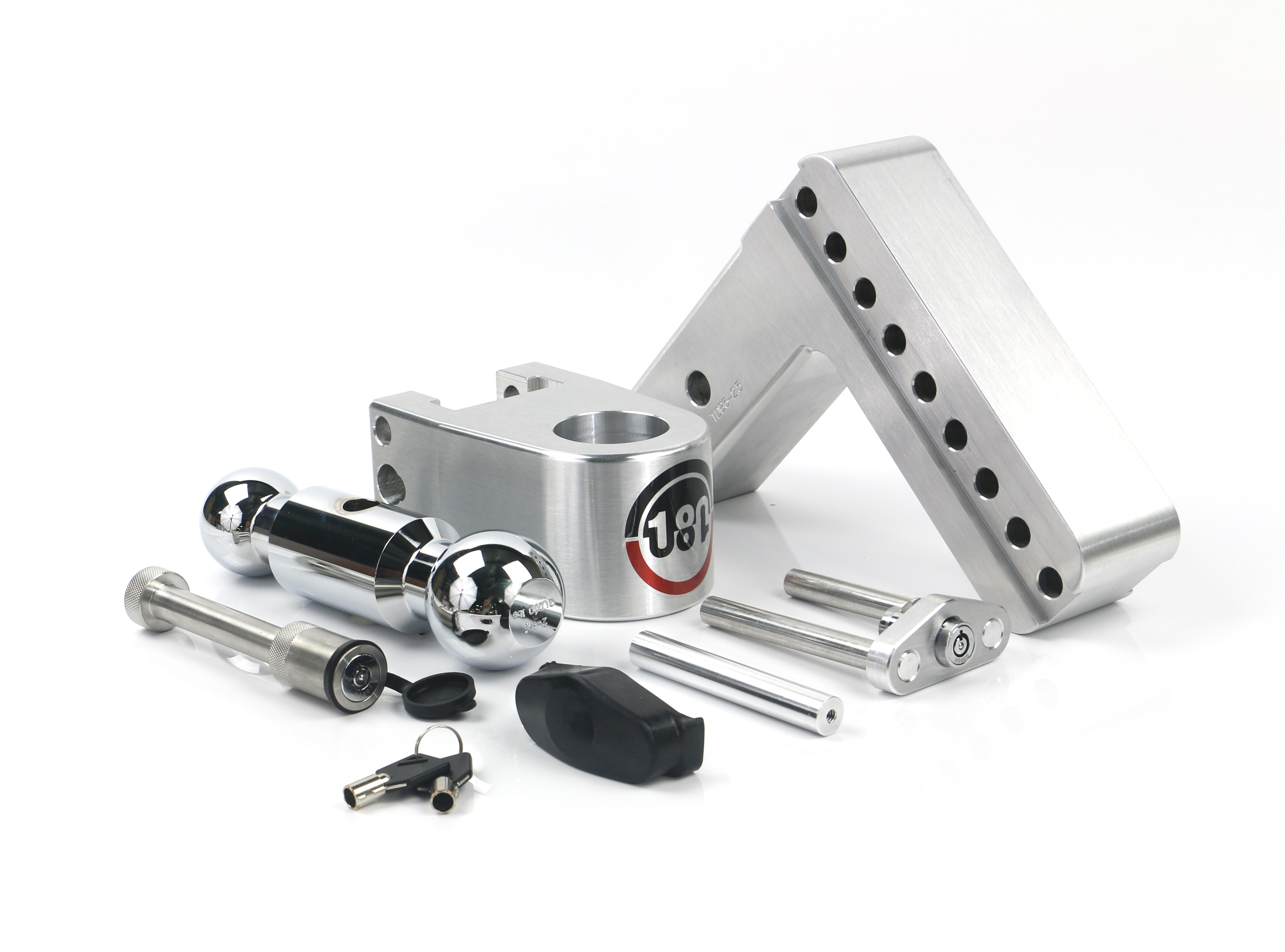 Weigh Safe 180 Hitch - Drop Hitch w/Chrome Combo Ball - 6" Drop for 2.5" Shank w/Hitch Pin CTB6-2.5-KA