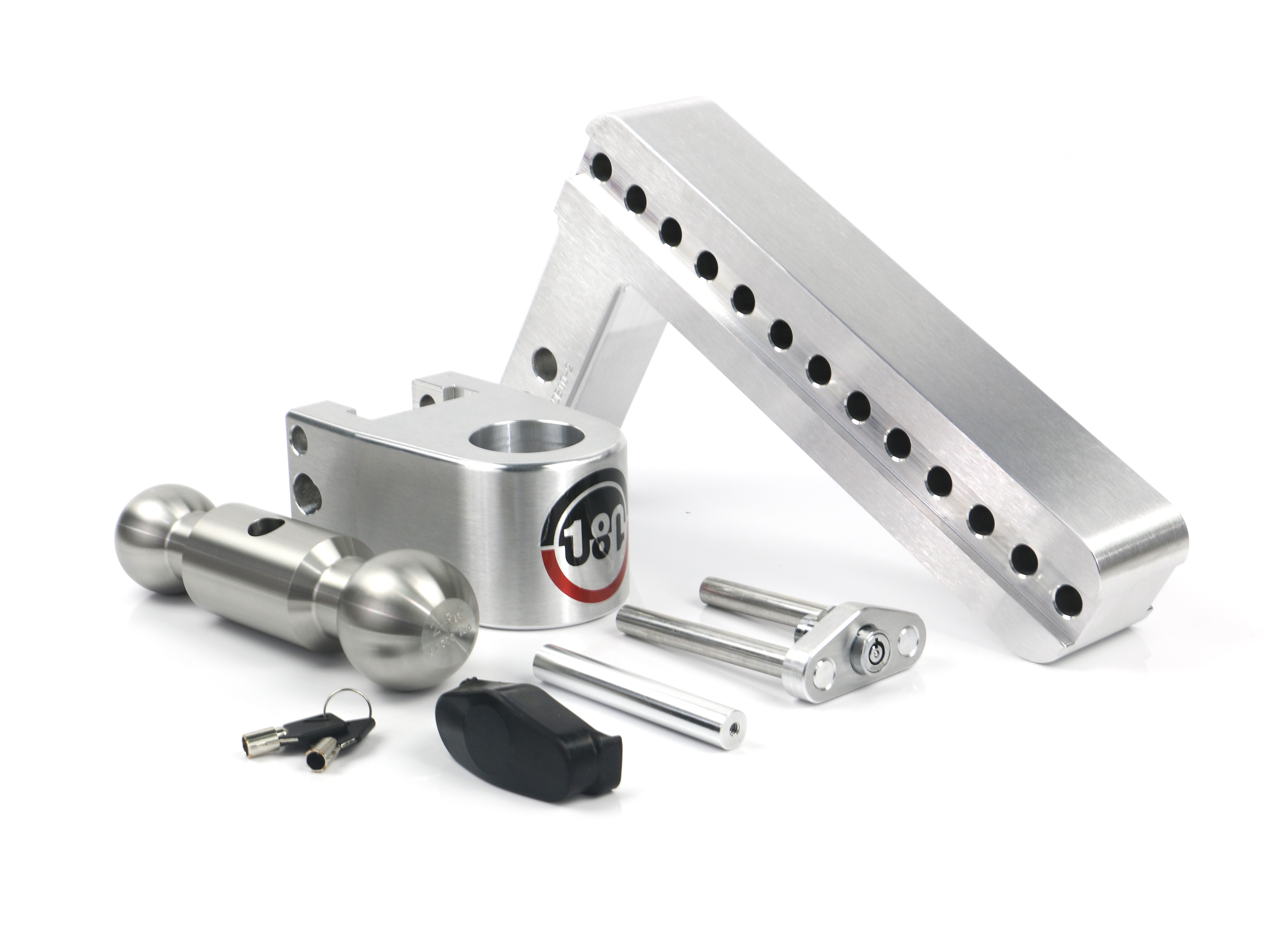 Weigh Safe 180 Hitch - Drop Hitch w/SS Combo Ball - 10" Drop for 2" Shank LTB10-2