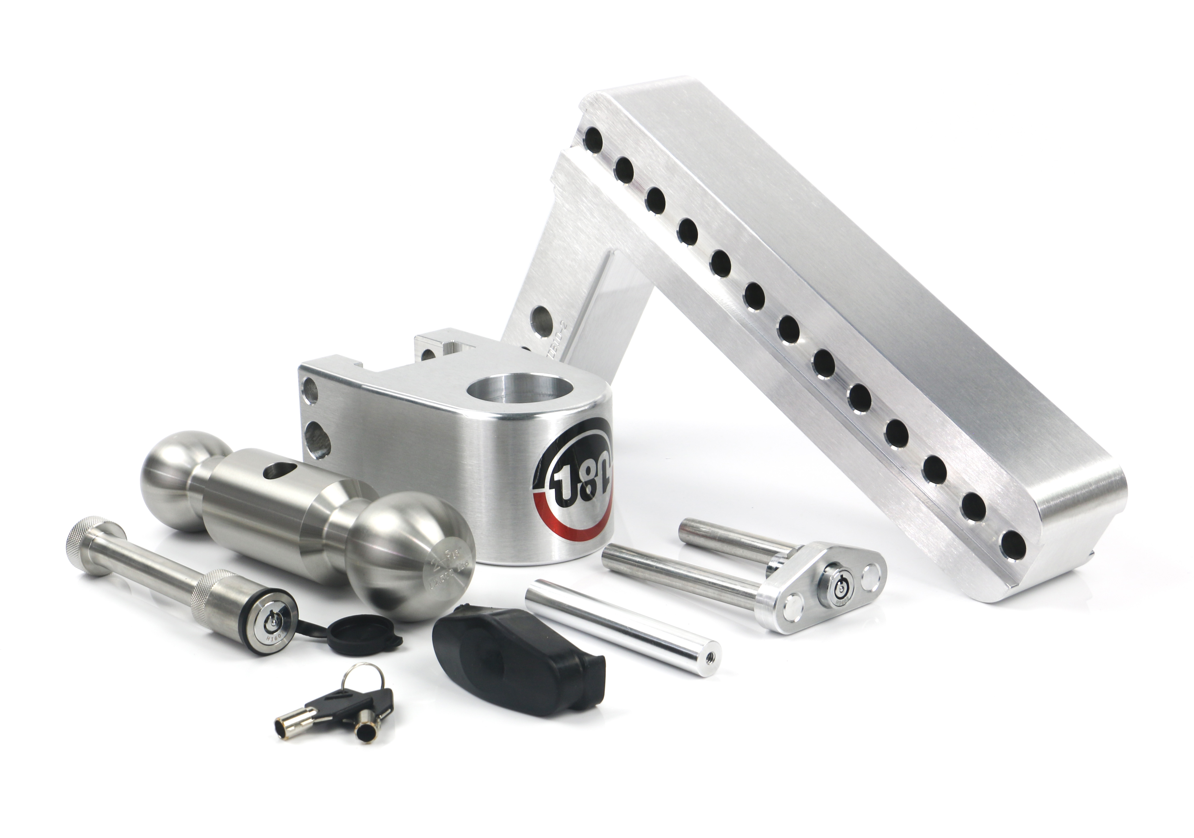 Weigh Safe 180 Hitch - Drop Hitch w/SS Combo Ball - 10" Drop for 2" Shank w/Hitch Pin LTB10-2-KA