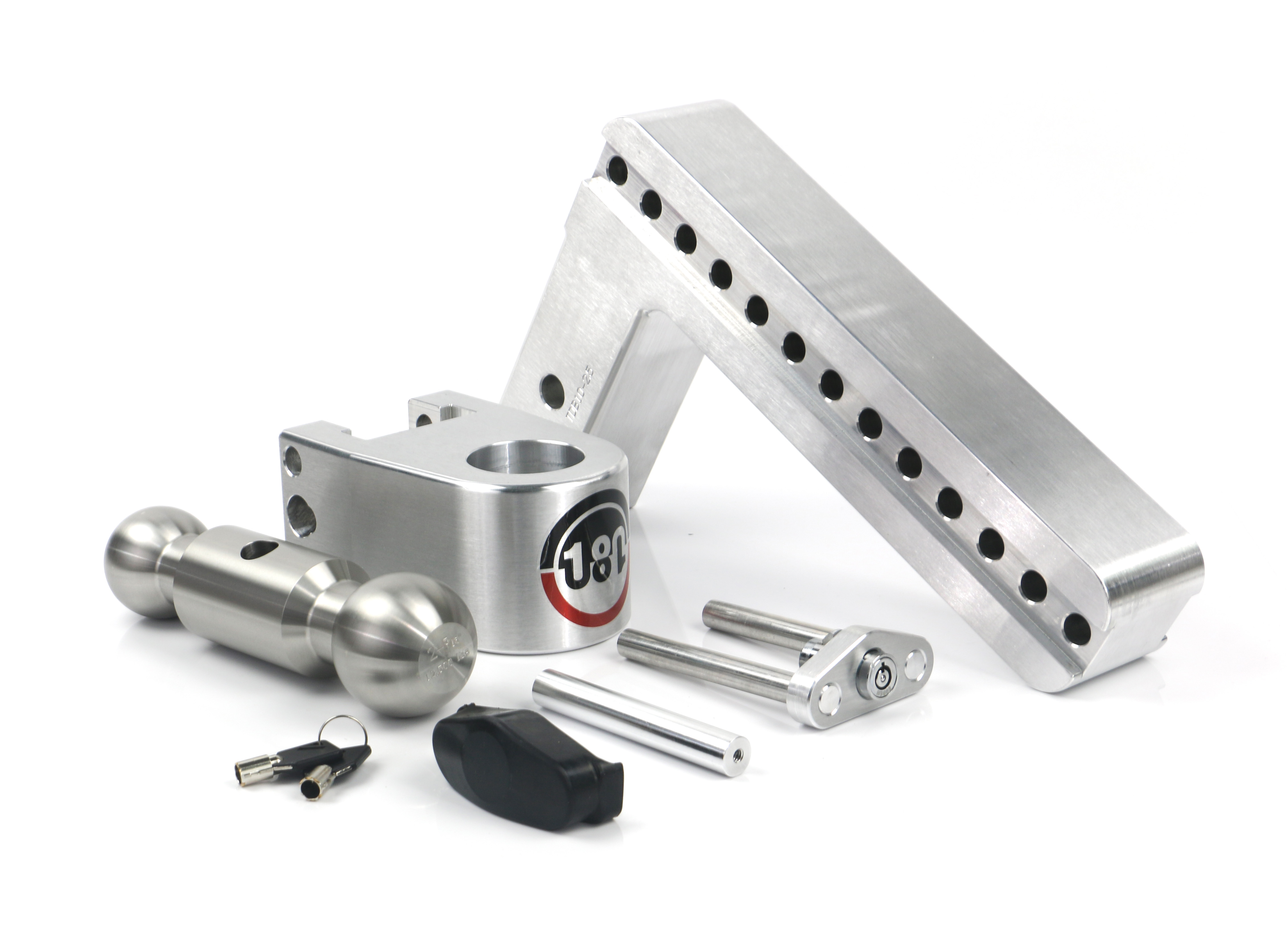 Weigh Safe 180 Hitch - Drop Hitch w/SS Combo Ball - 10" Drop for 2.5" Shank LTB10-2.5