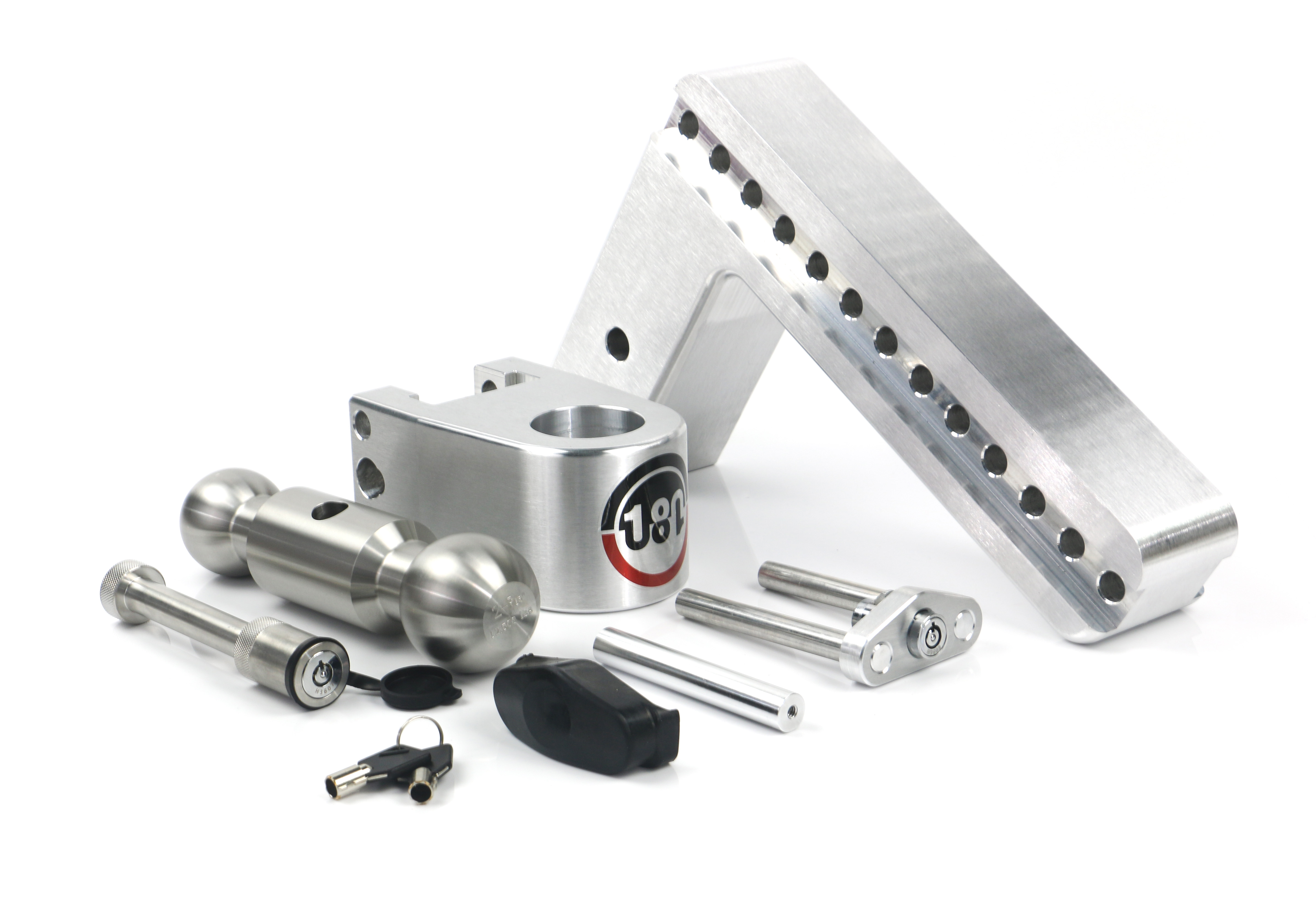 Weigh Safe 180 Hitch - Drop Hitch w/SS Combo Ball -  10" Drop for 3" Shank w/Hitch Pin LTB10-3-KA