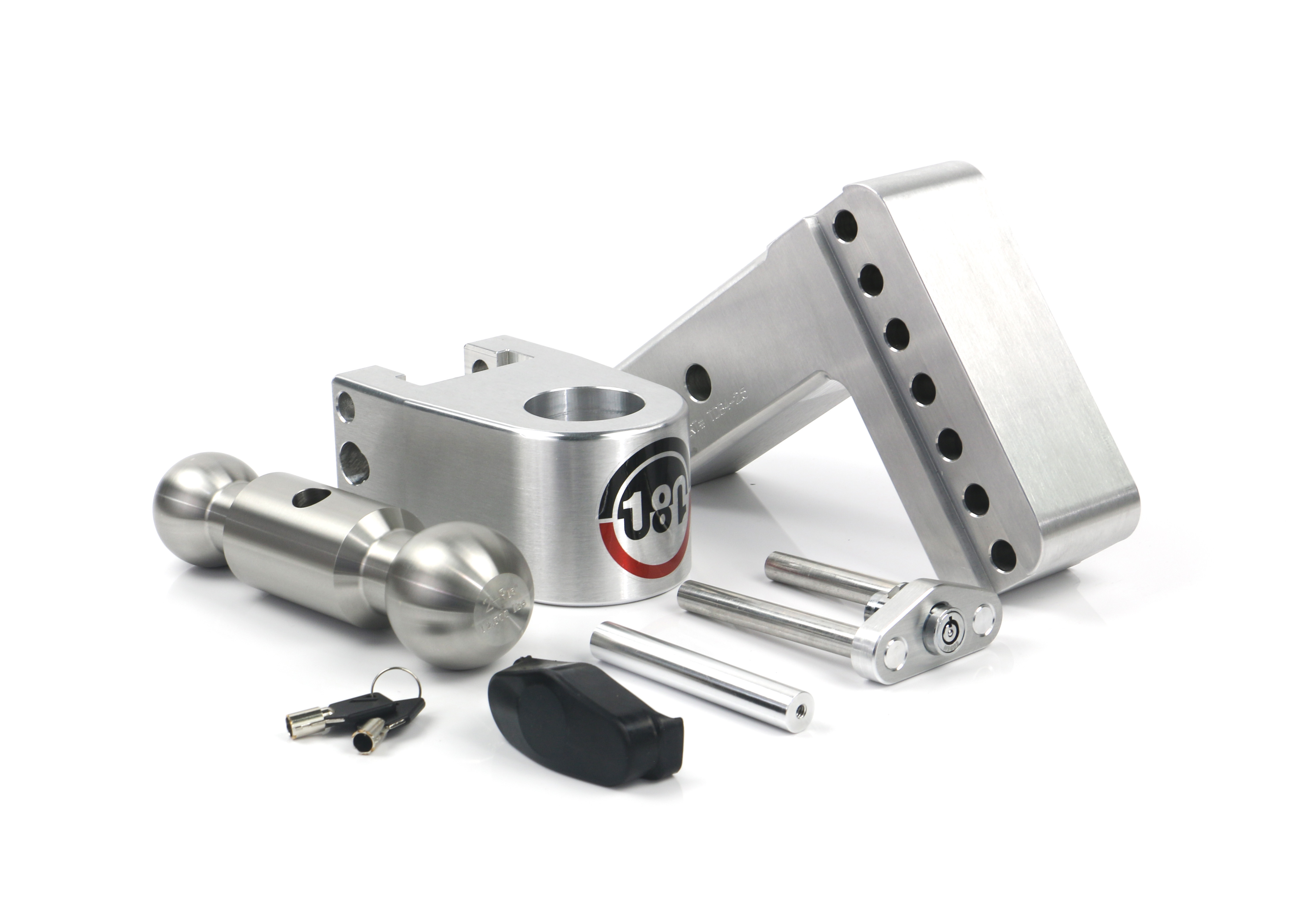 Weigh Safe 180 Hitch - Drop Hitch w/SS Combo Ball - 4" Drop for 2.5" Shank LTB4-2.5