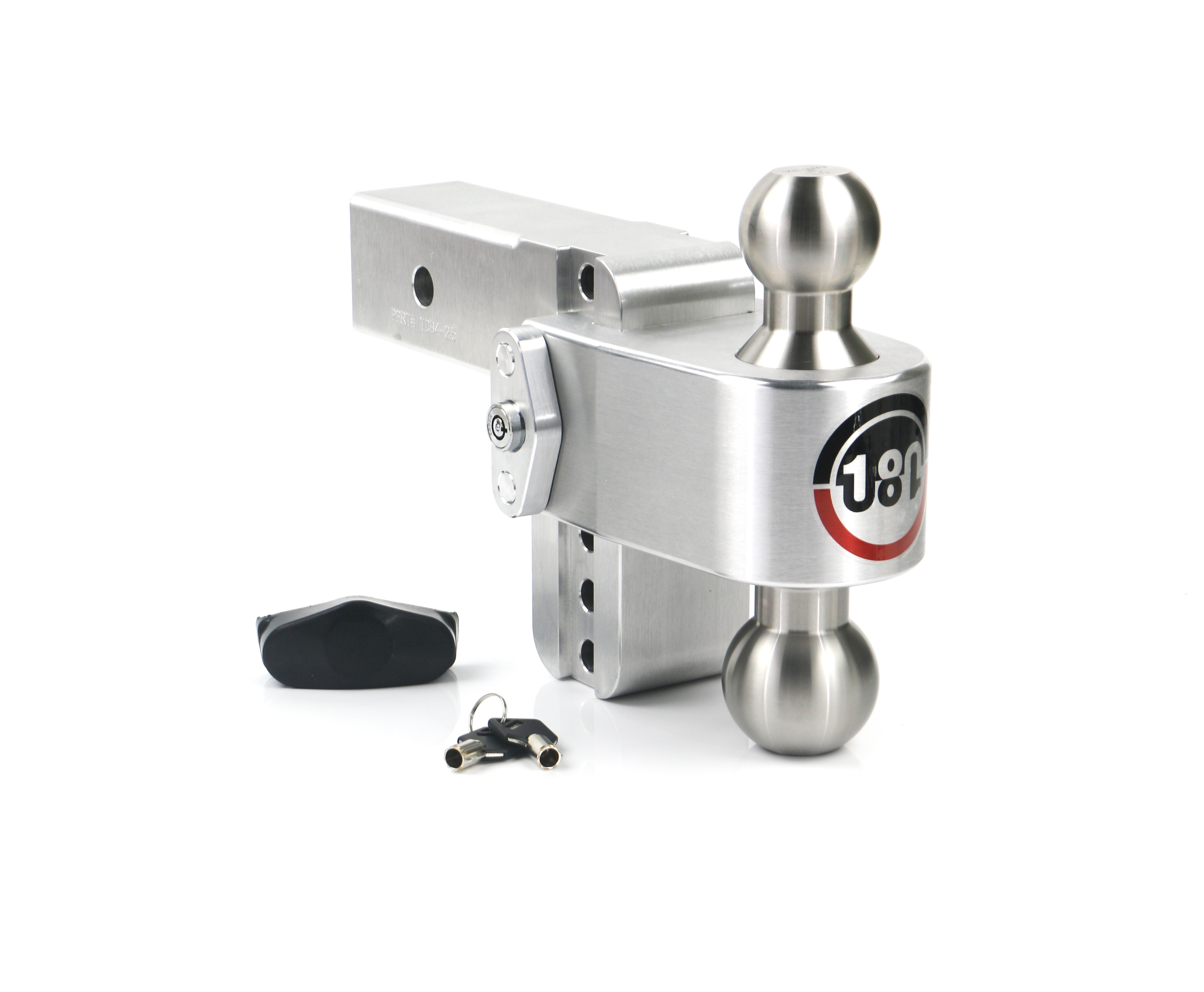 Weigh Safe 180 Hitch - Drop Hitch w/SS Combo Ball - 4" Drop for 2.5" Shank LTB4-2.5