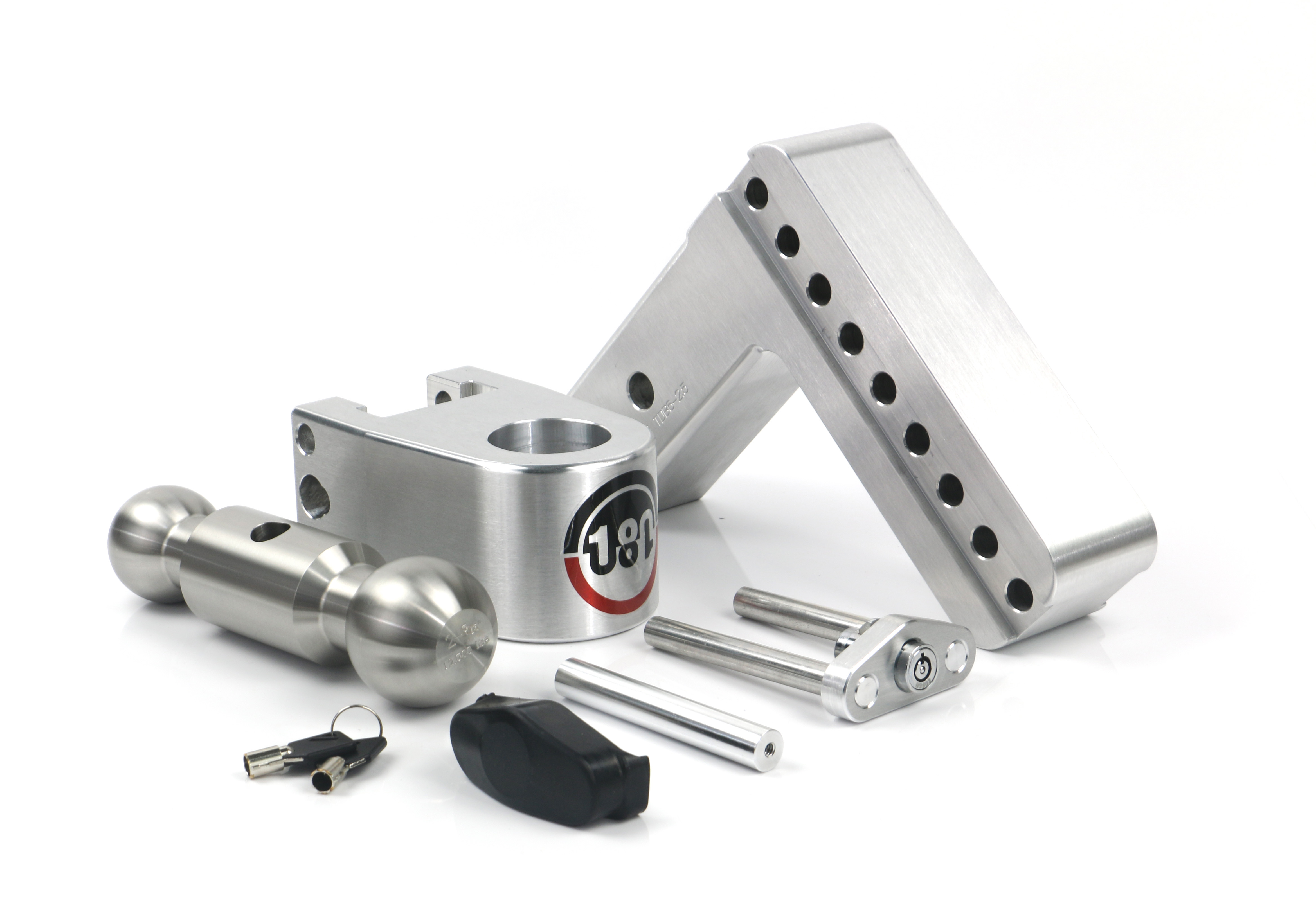 Weigh Safe 180 Hitch - Drop Hitch w/SS Combo Ball - 6" Drop for 2.5" Shank LTB6-2.5