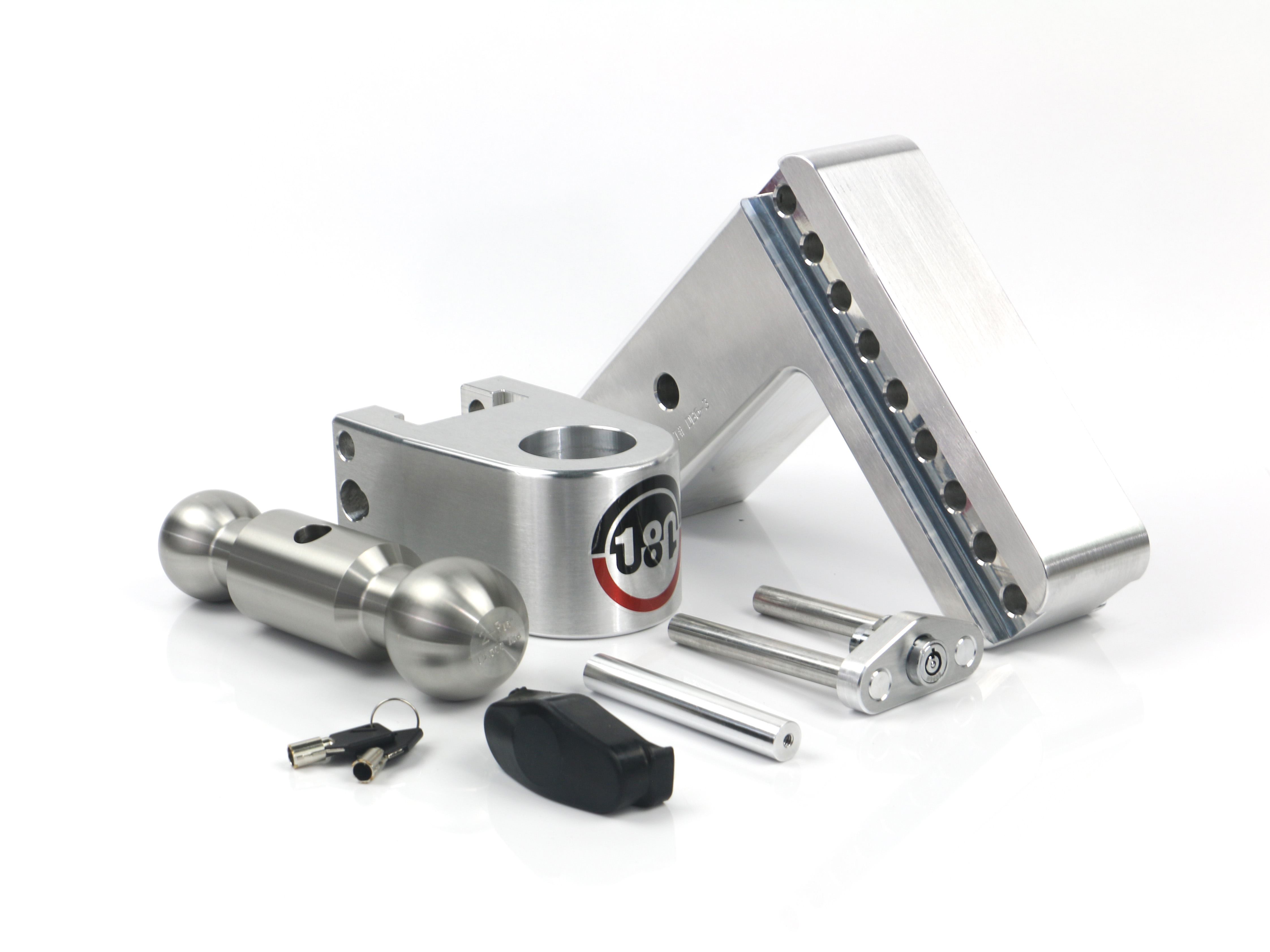 Weigh Safe 180 Hitch - Drop Hitch w/SS Combo Ball -  6" Drop for 3" Shank LTB6-3