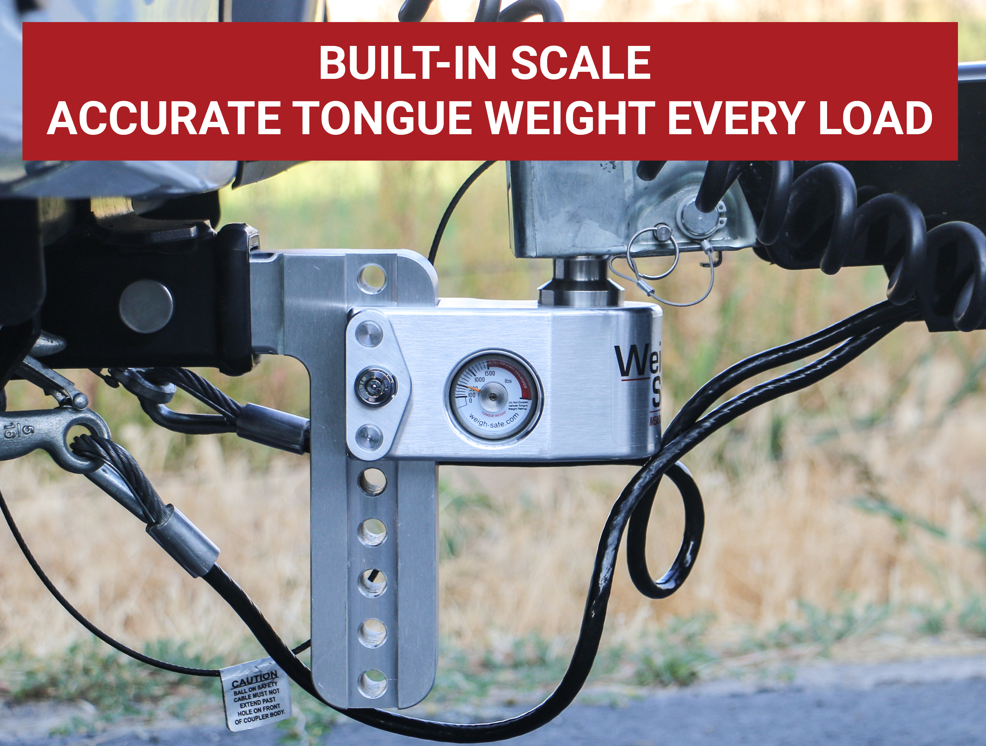 Weigh Safe Weigh Safe Adjustable Drop Hitch - 6" Drop for 3" Shank WS6-3