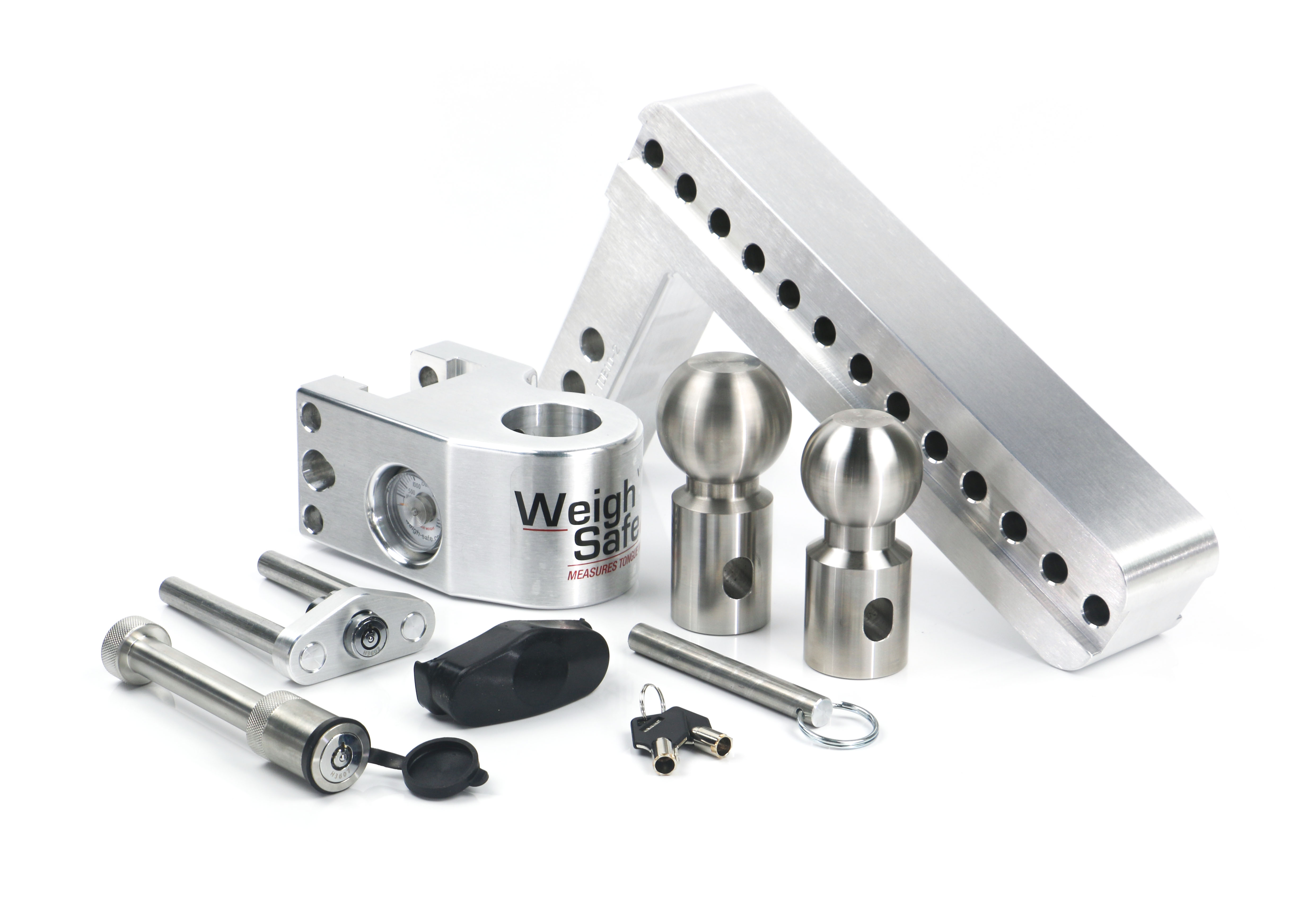 Weigh Safe Weigh Safe Adjustable Drop Hitch - 10" Drop for 2" Shank w/Hitch Lock Pin WS10-2-KA