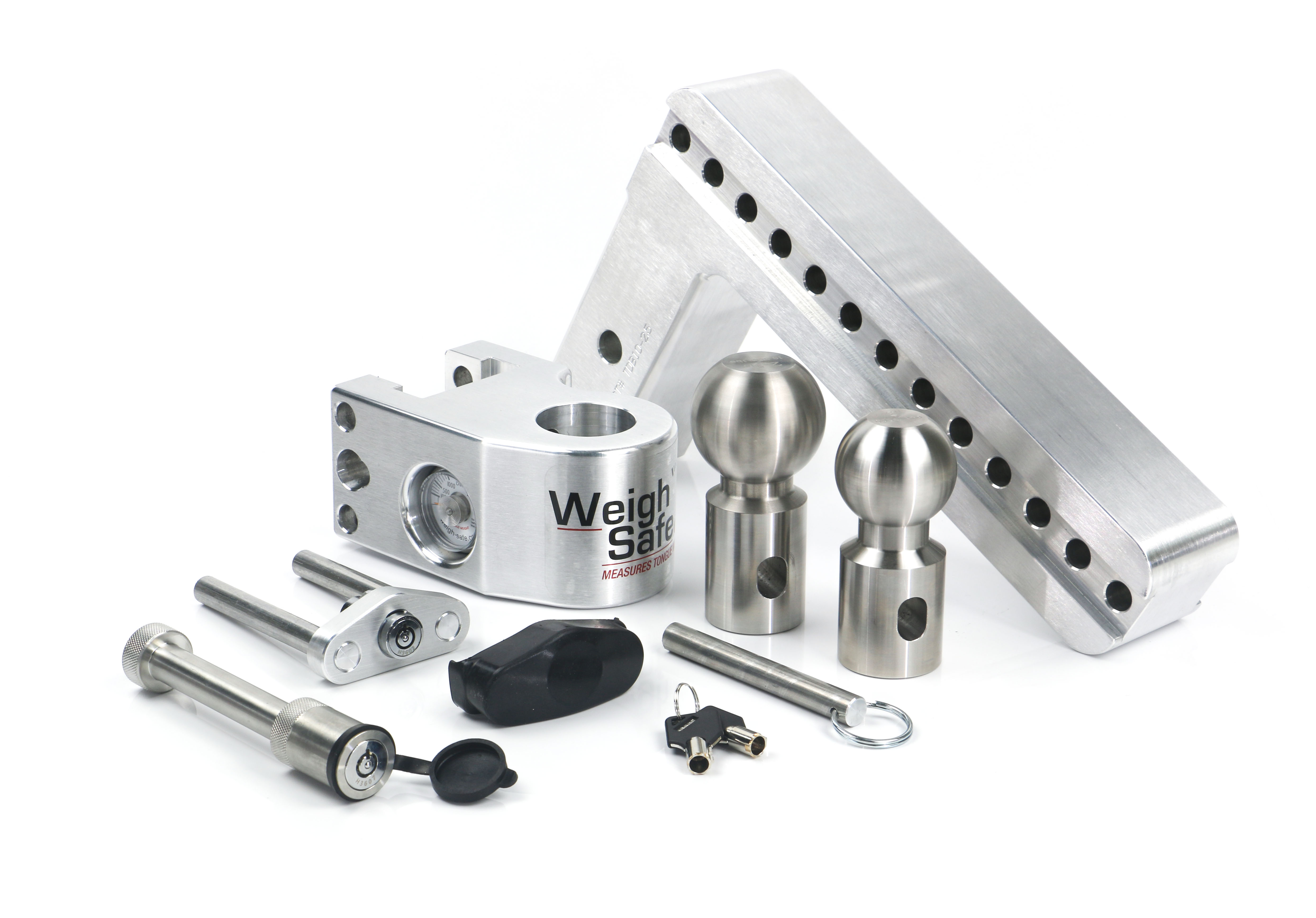 Weigh Safe Weigh Safe Adjustable Drop Hitch - 10" Drop for 2.5" Shank w/Hitch Lock Pin WS10-2.5-KA