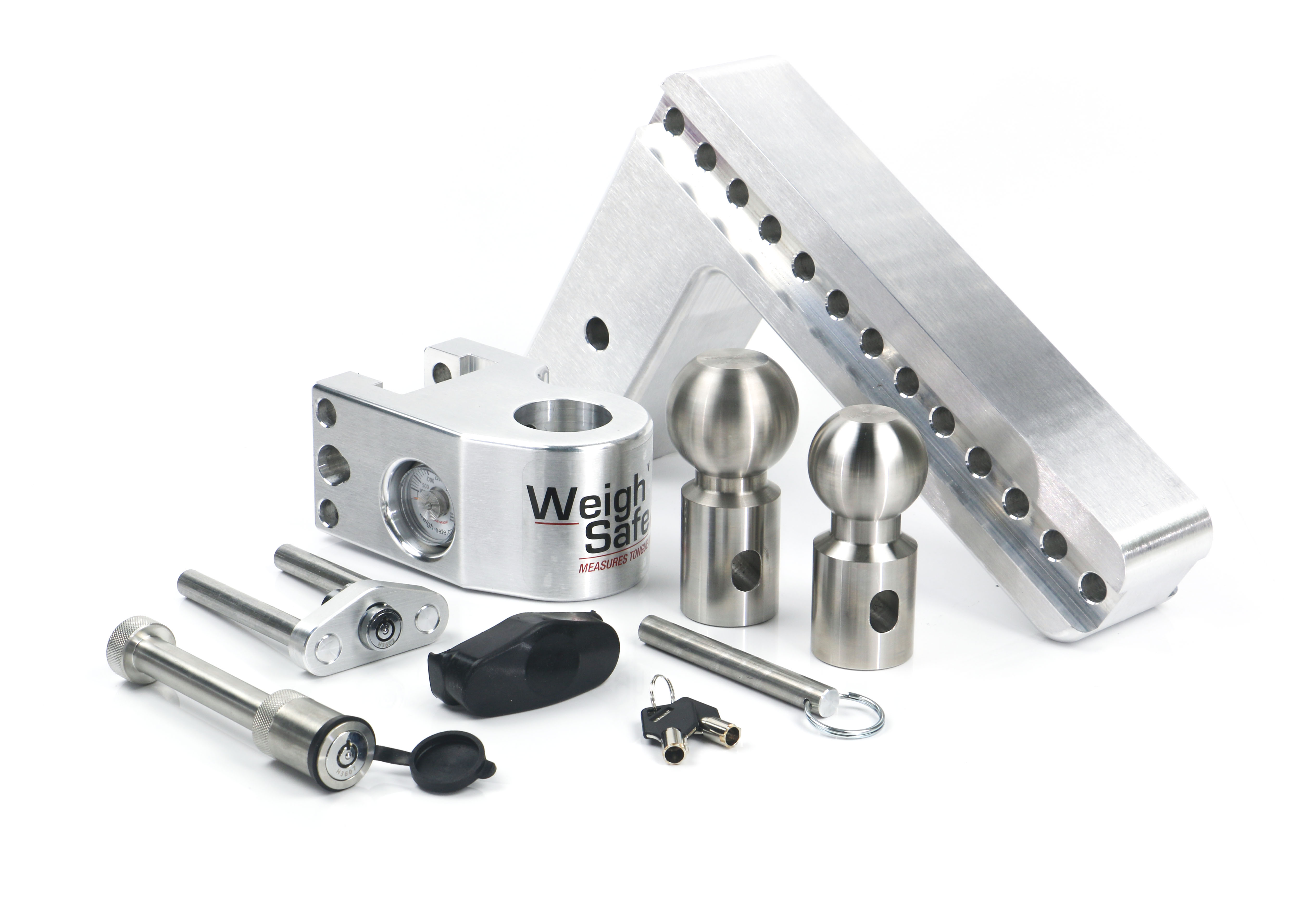 Weigh Safe Weigh Safe Adjustable Drop Hitch - 10" Drop for 3" Shank w/Hitch Lock Pin WS10-3-KA