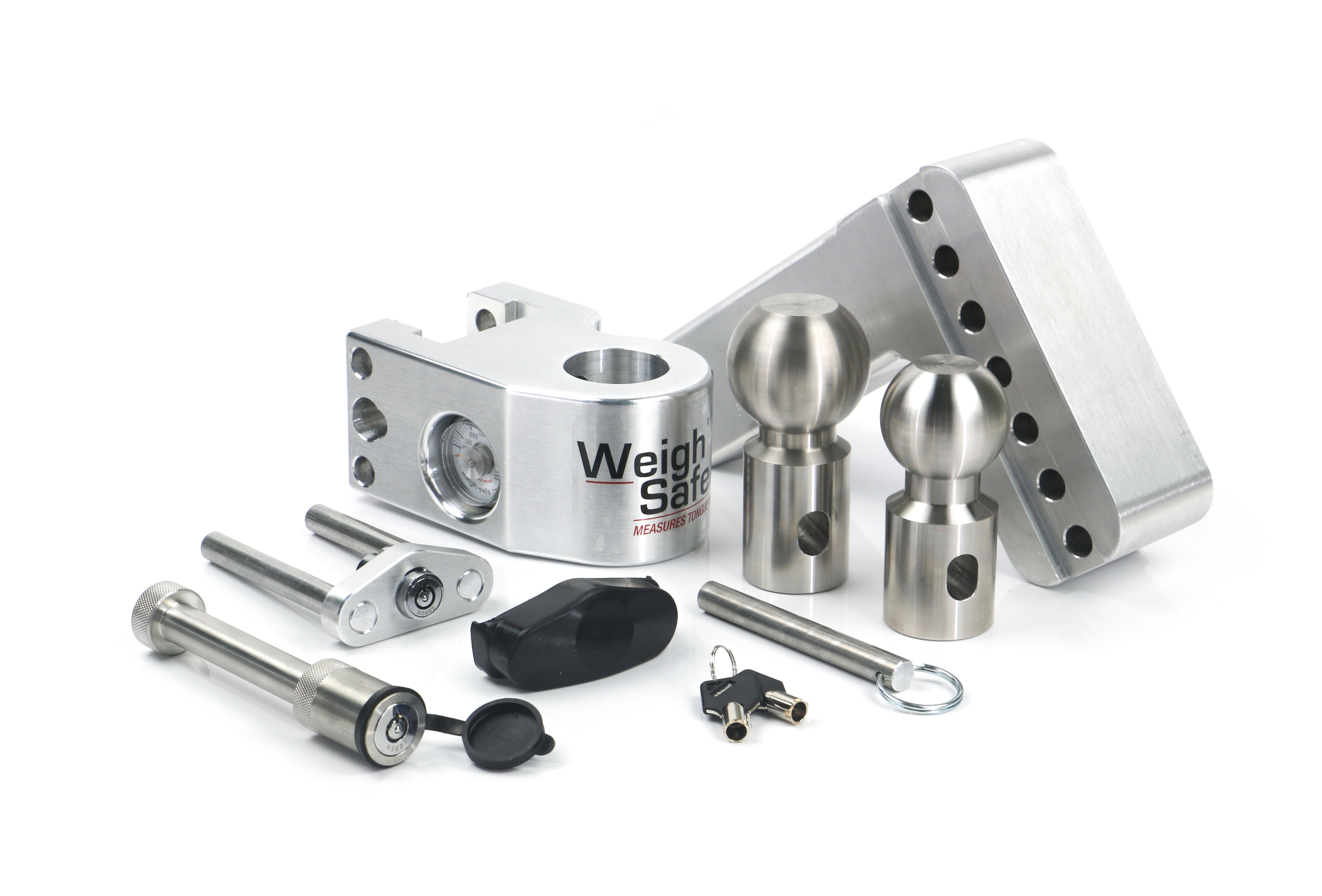 Weigh Safe Weigh Safe Adjustable Drop Hitch - 4" Drop for 2.5" Shank w/Hitch Lock Pin WS4-2.5-KA