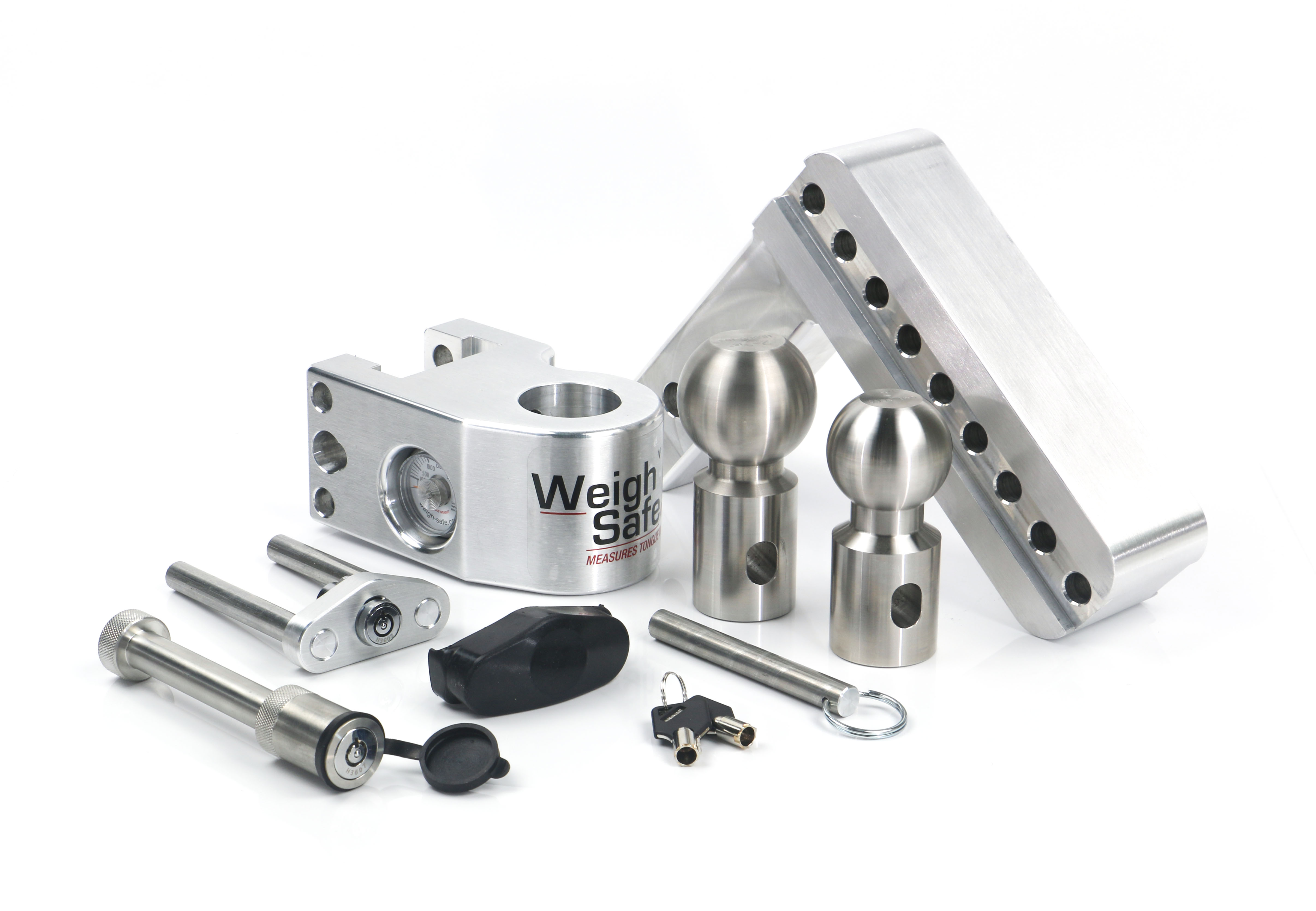 Weigh Safe Weigh Safe Adjustable Drop Hitch - 6" Drop for 2" Shank w/Hitch Lock Pin WS6-2-KA