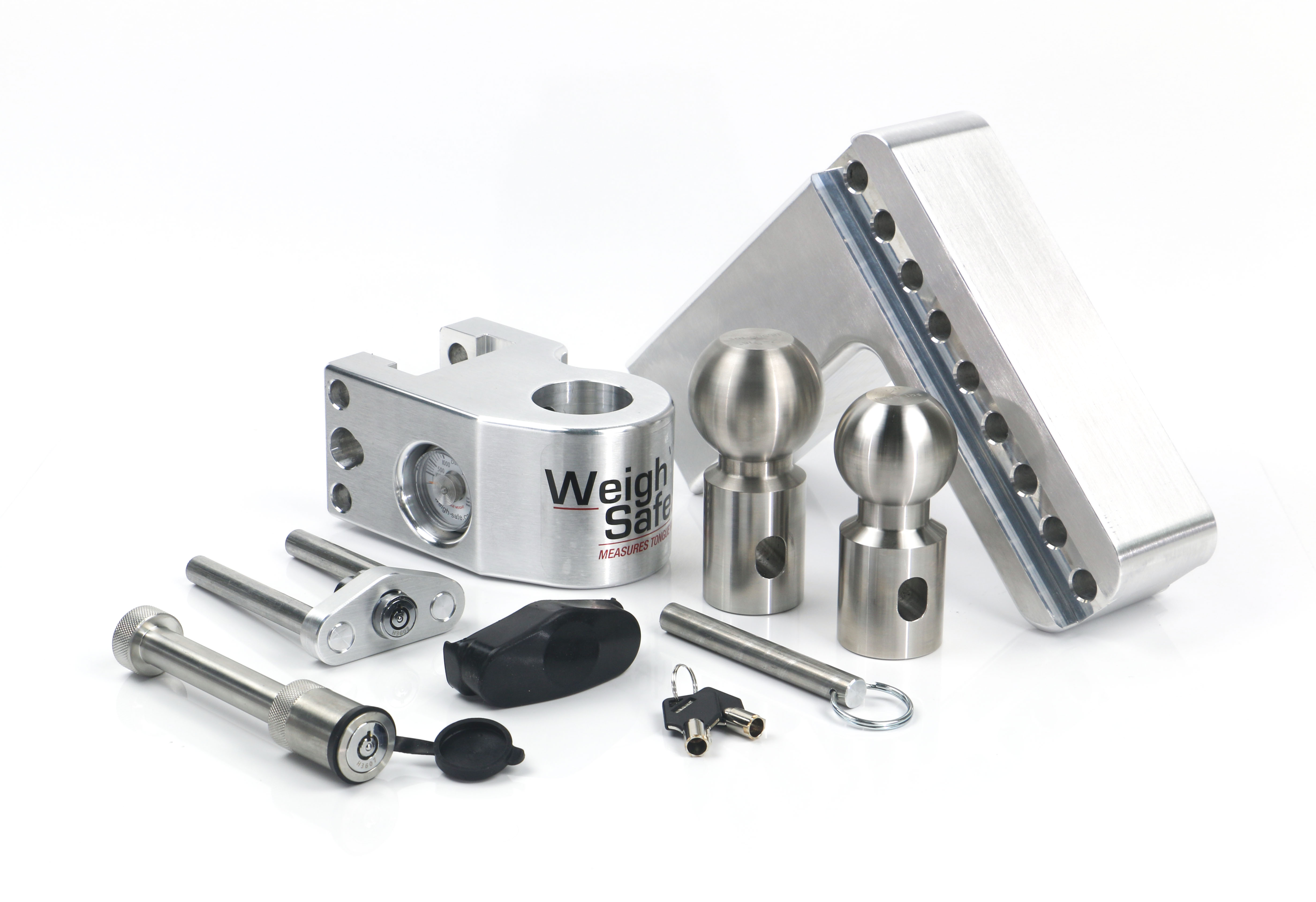 Weigh Safe Weigh Safe Adjustable Drop Hitch - 6" Drop for 3" Shank w/Hitch Lock Pin WS6-3-KA