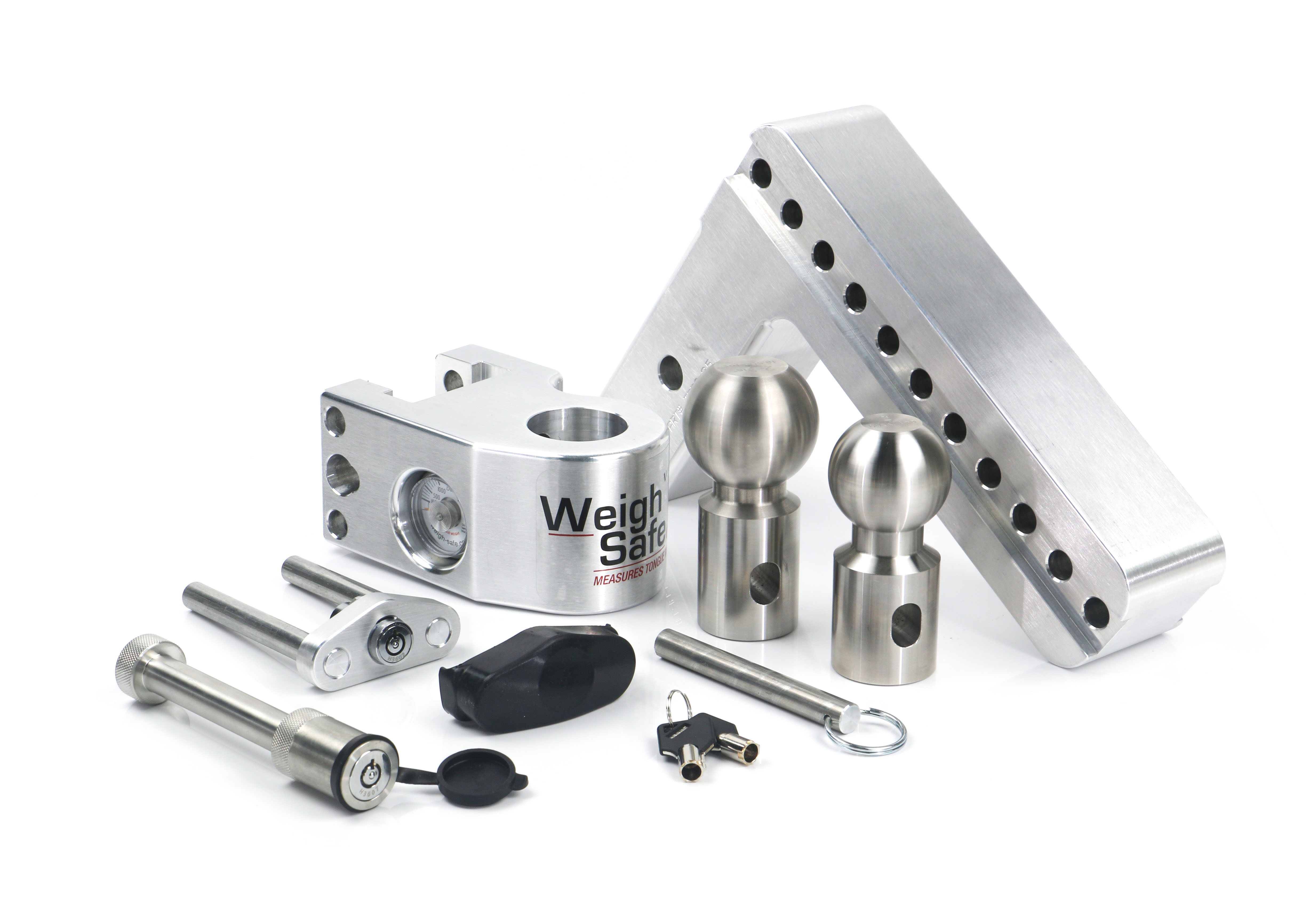 Weigh Safe Weigh Safe Adjustable Drop Hitch - 8" Drop for 2.5" Shank w/Hitch Lock Pin WS8-2.5-KA