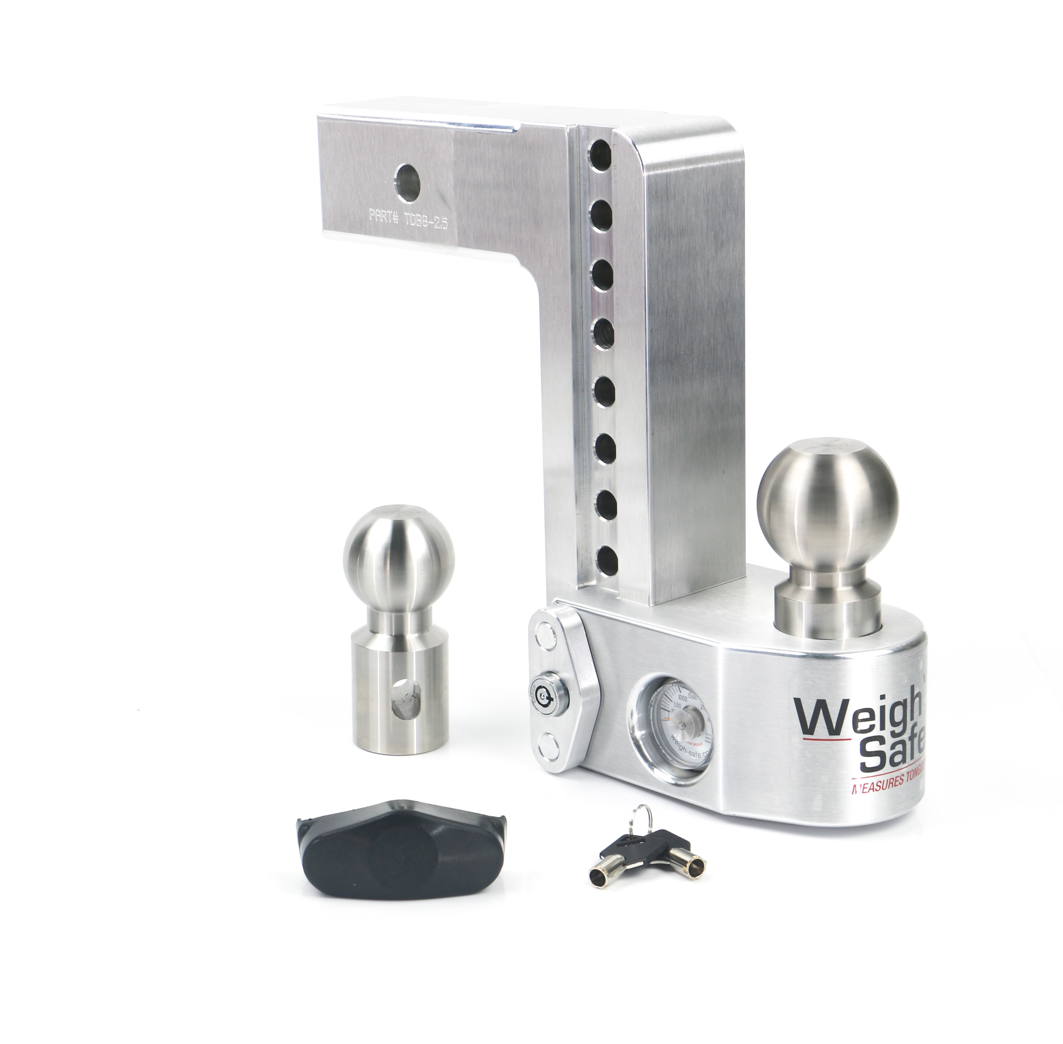Weigh Safe Weigh Safe Adjustable Drop Hitch - 8" Drop for 2.5" Shank WS8-2.5