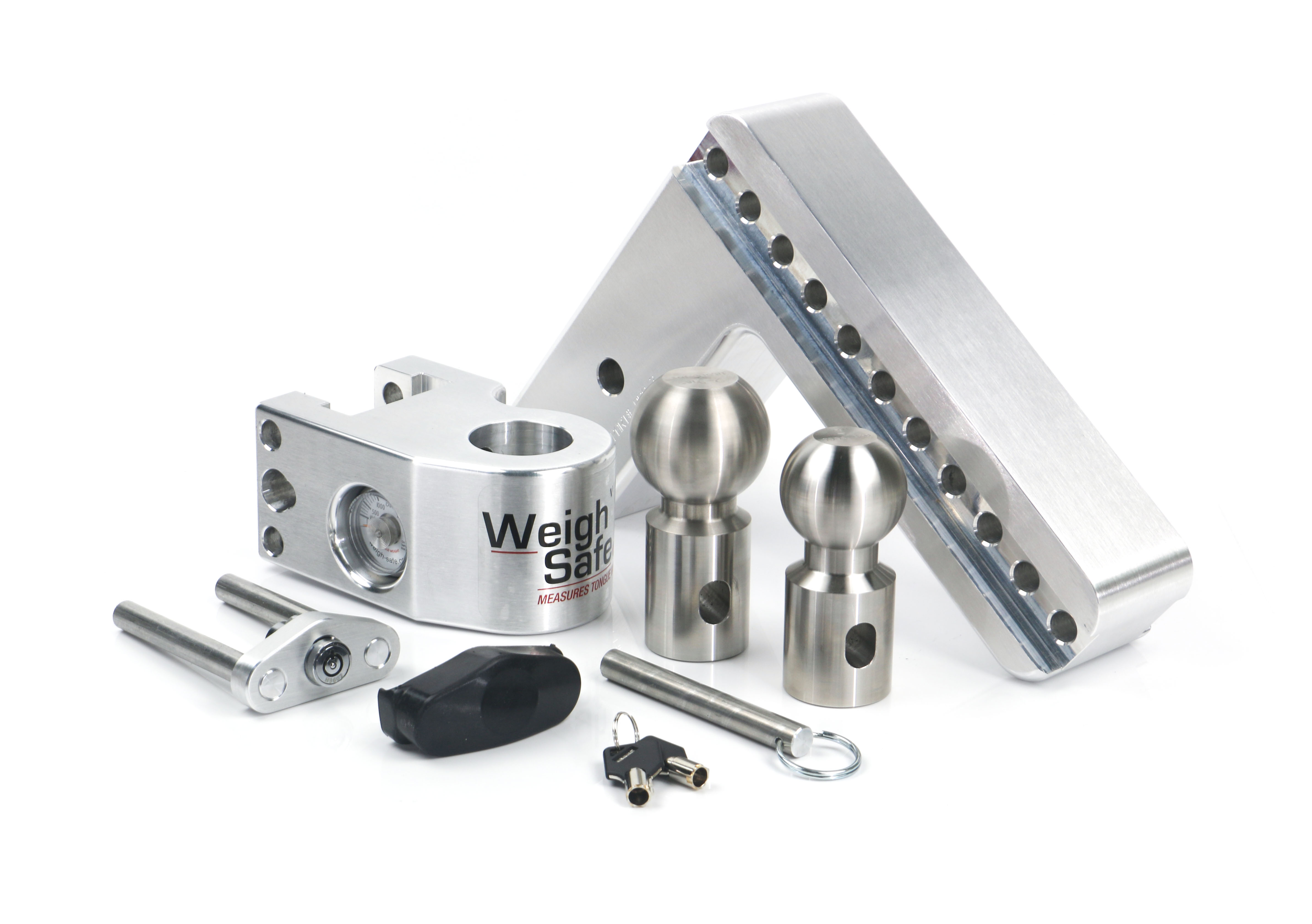 Weigh Safe Weigh Safe Adjustable Drop Hitch - 8" Drop for 3" Shank WS8-3