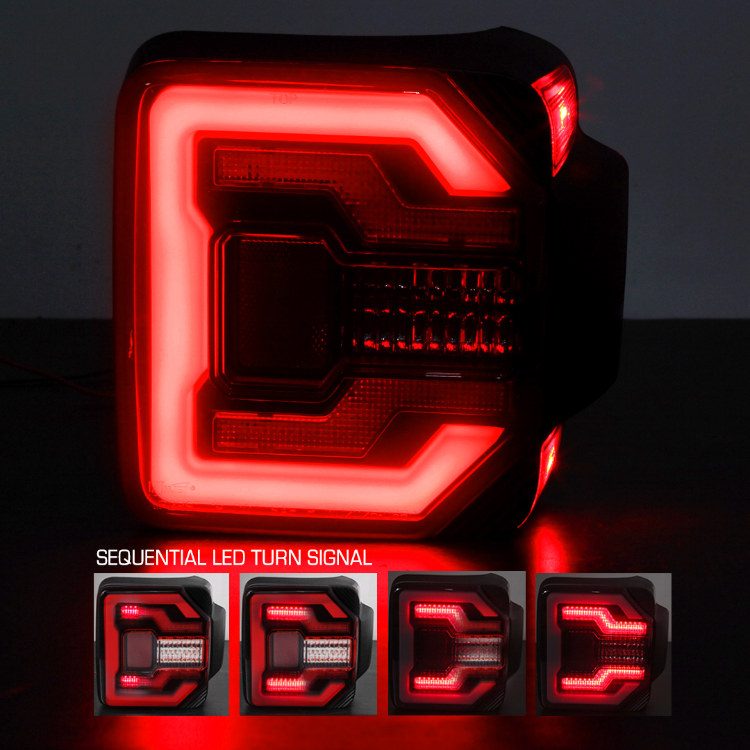 Winjet RENEGADE TAIL LIGHTS CTRNG0650-BR-SQ
