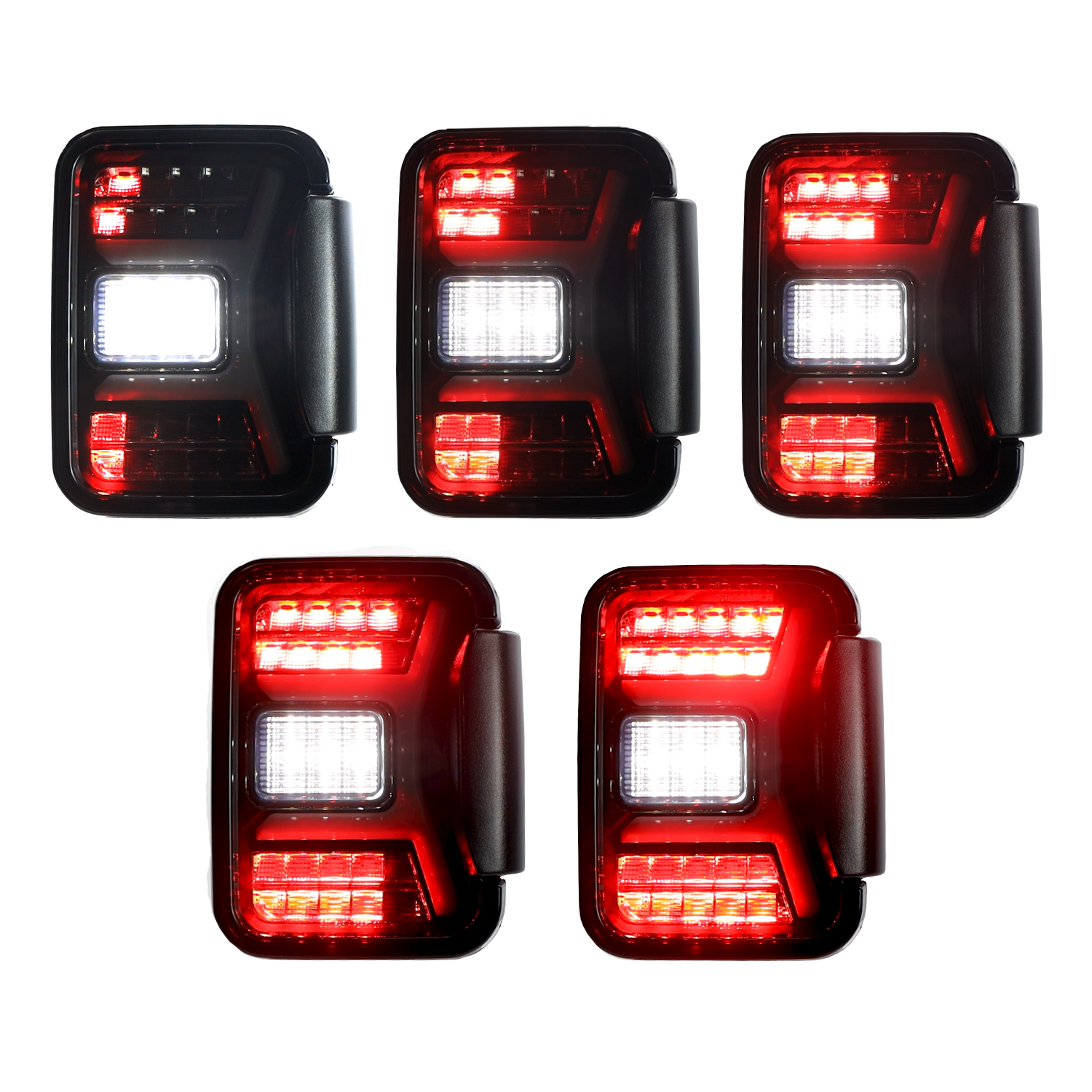 Winjet RENEGADE TAIL LIGHTS CTRNG0669-BS-SQ