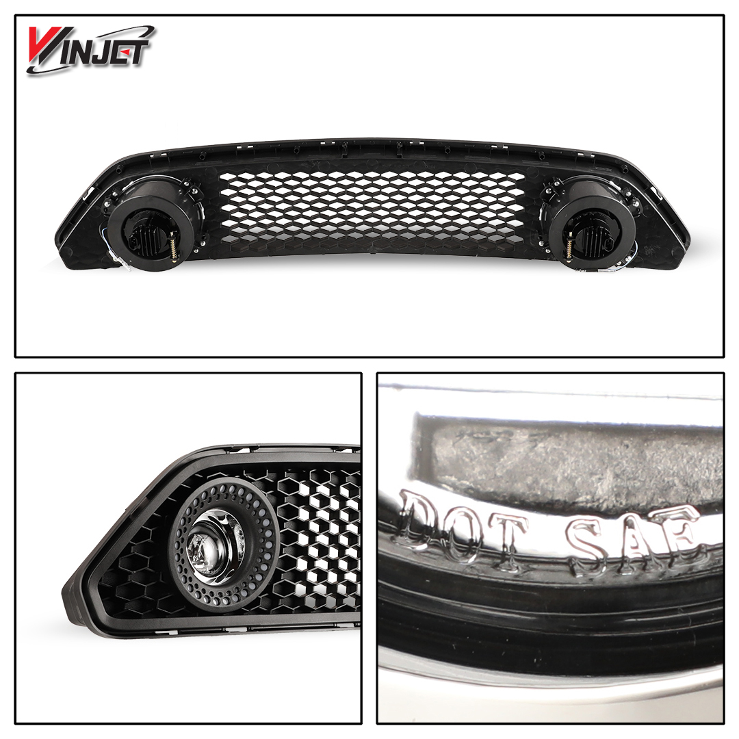 Winjet RENEGADE GRILLE W-FOG LIGHTS CGRNG0613-FL