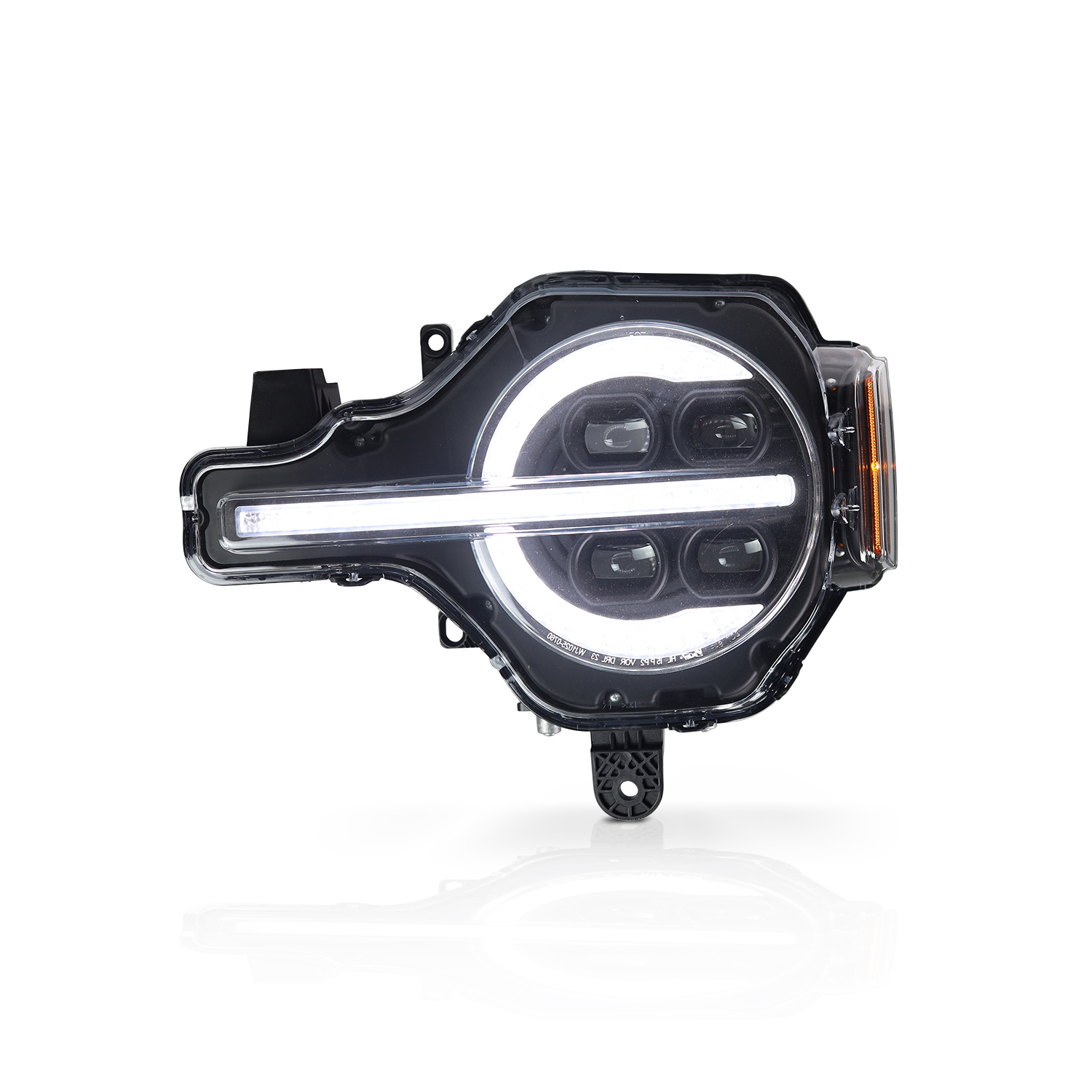 Winjet Renegade Series Bronco LED Headlights CHRNG0760-B-SQ