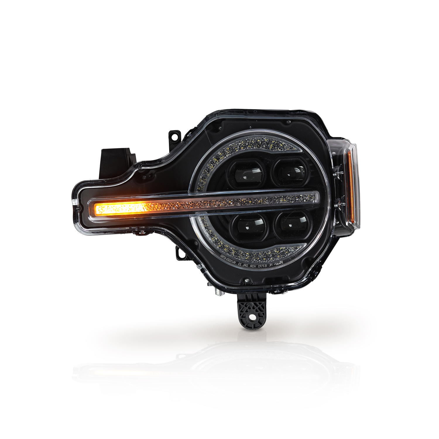 Winjet Renegade Series Bronco LED Headlights CHRNG0760-B-SQ